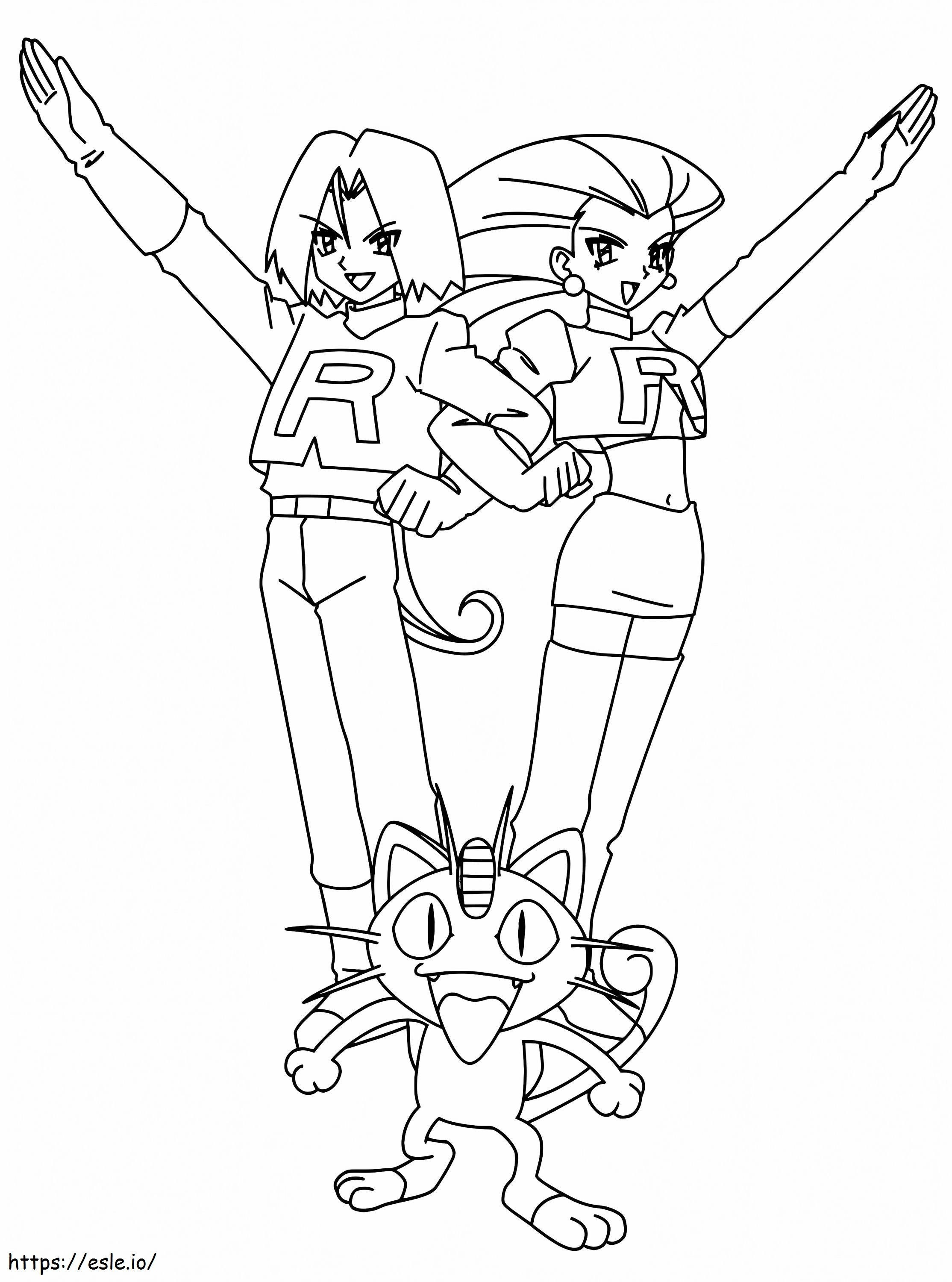 Team Rocket To Print coloring page