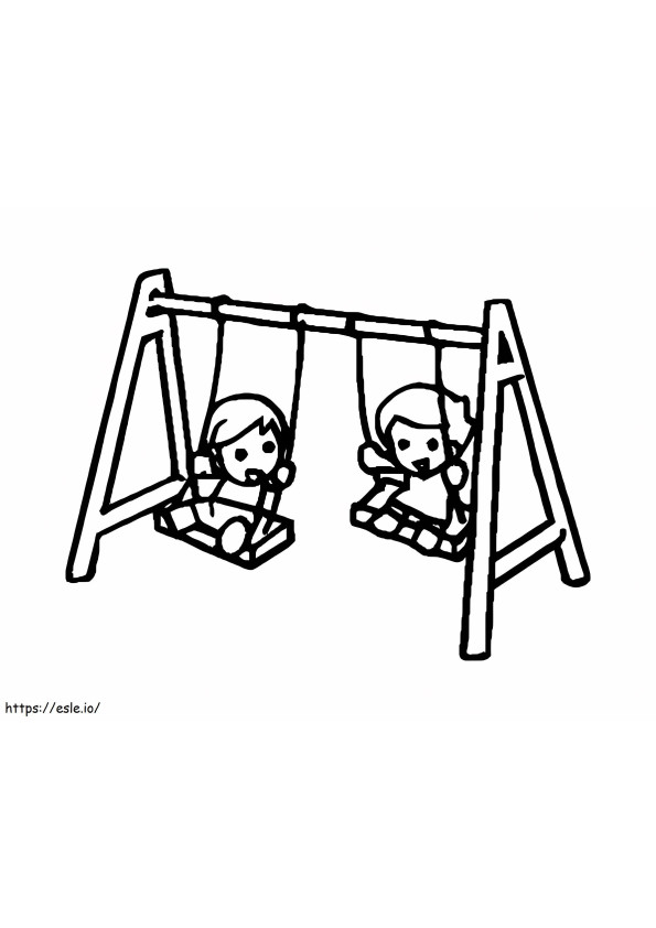 Swing Free Printable coloring page