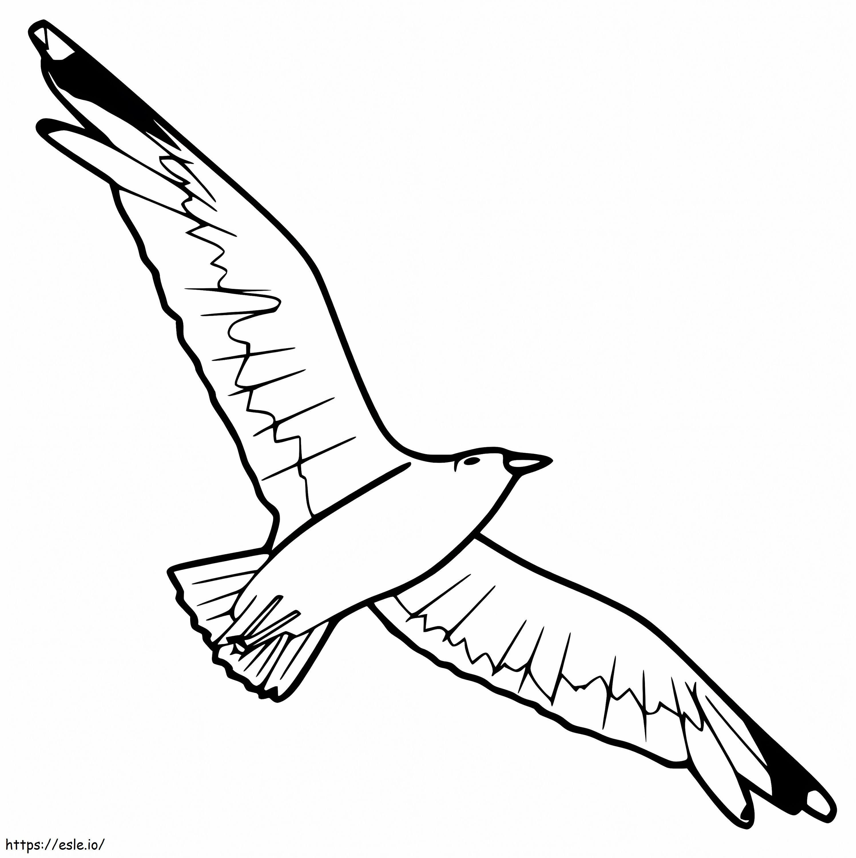 Flying Albatross coloring page