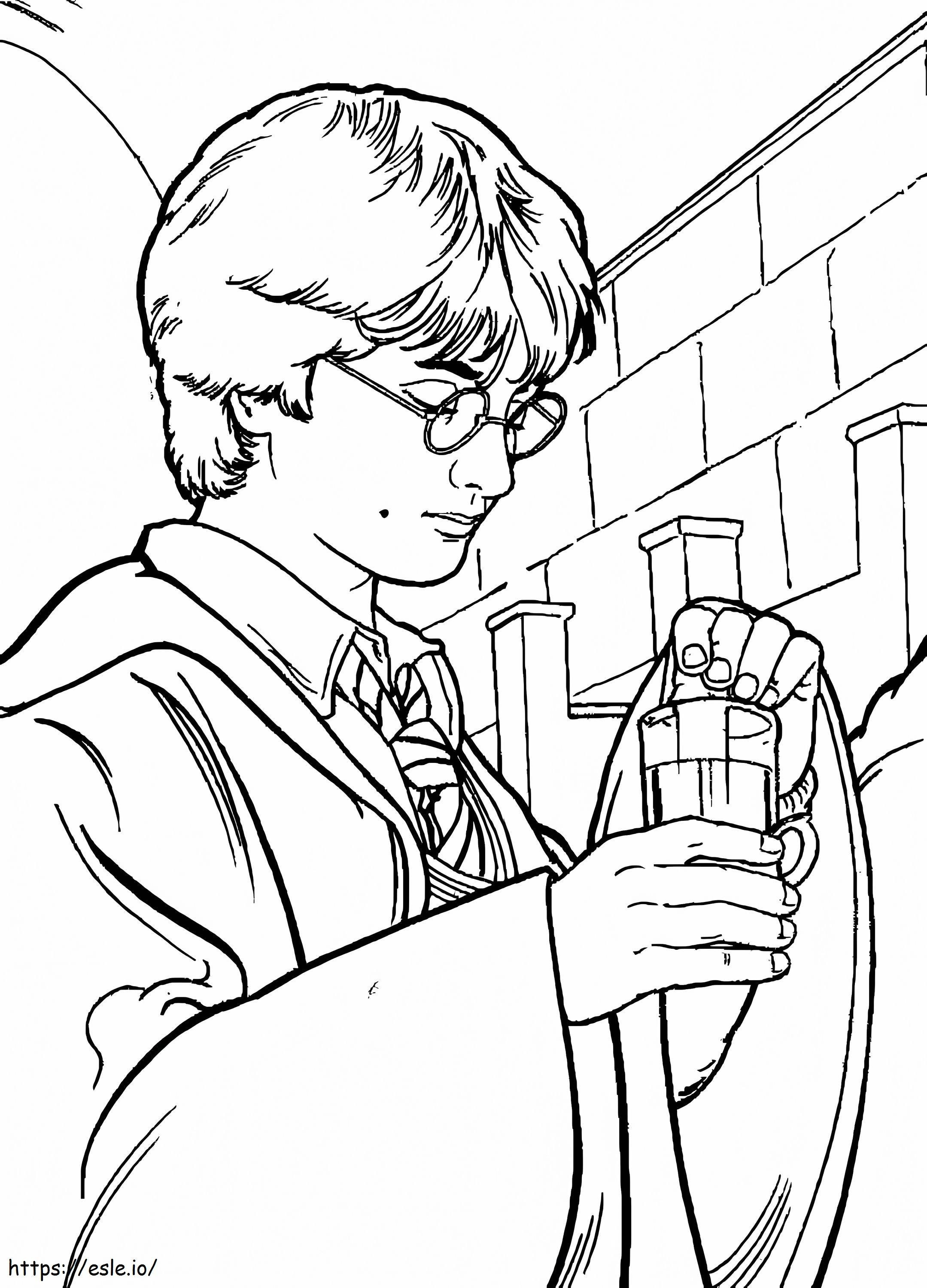 Harry Potter Learning coloring page
