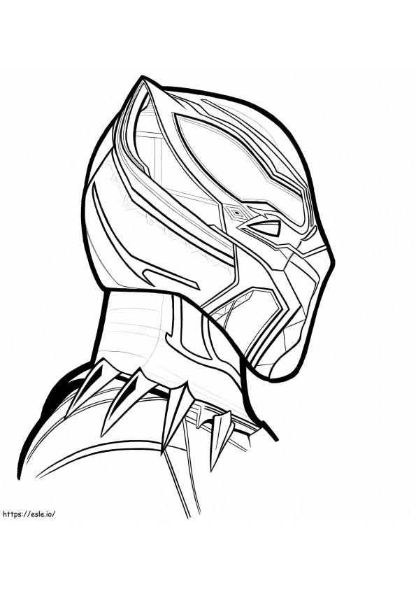 Tolle Black-Panther-Maske ausmalbilder