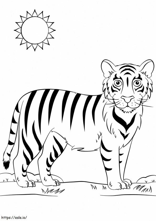 Aranyos Tigris Fűben