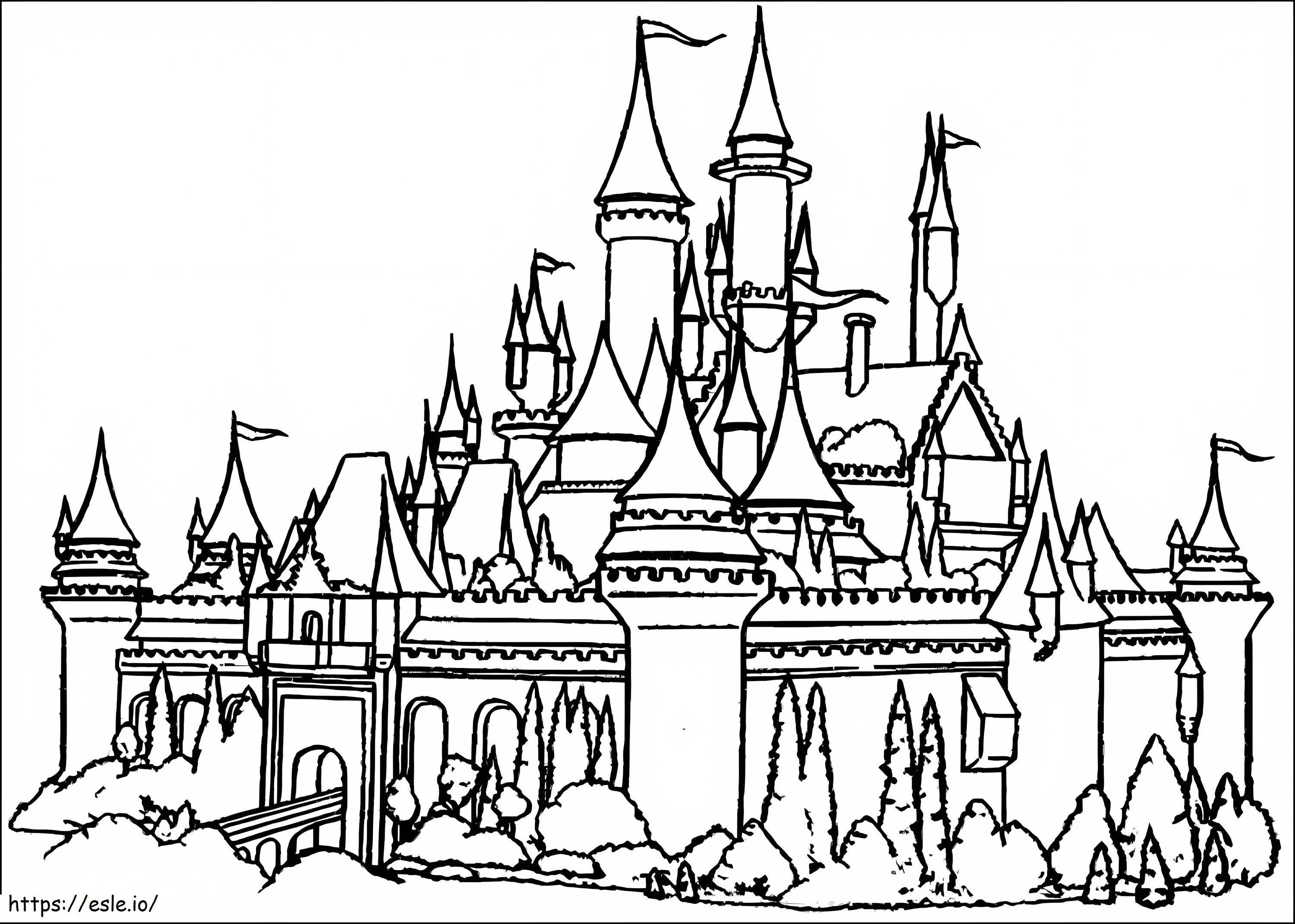 Beautiful Castle coloring page