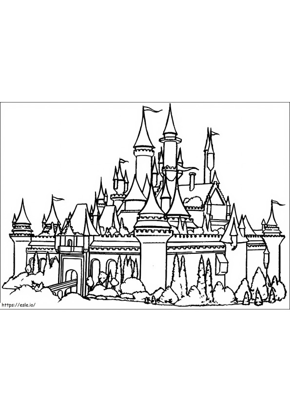 Beautiful Castle coloring page