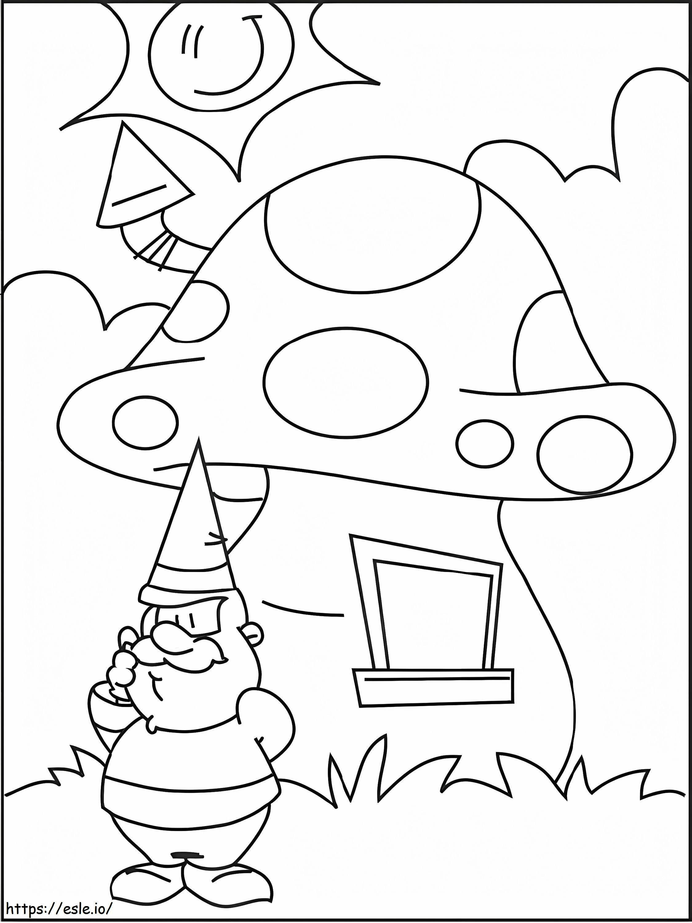 Coloriage David le Gnome 6 à imprimer dessin