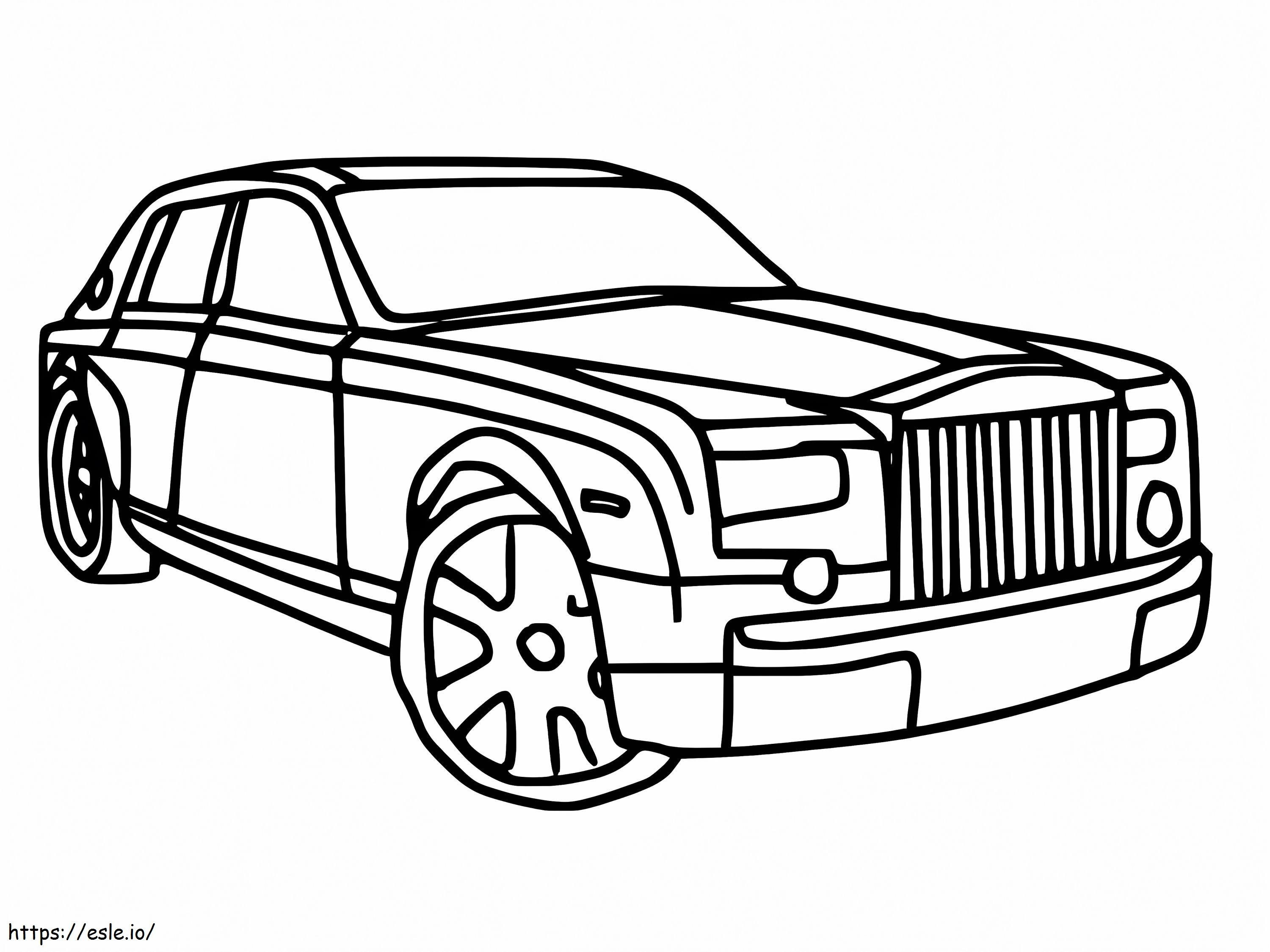 Free Rolls Royce coloring page