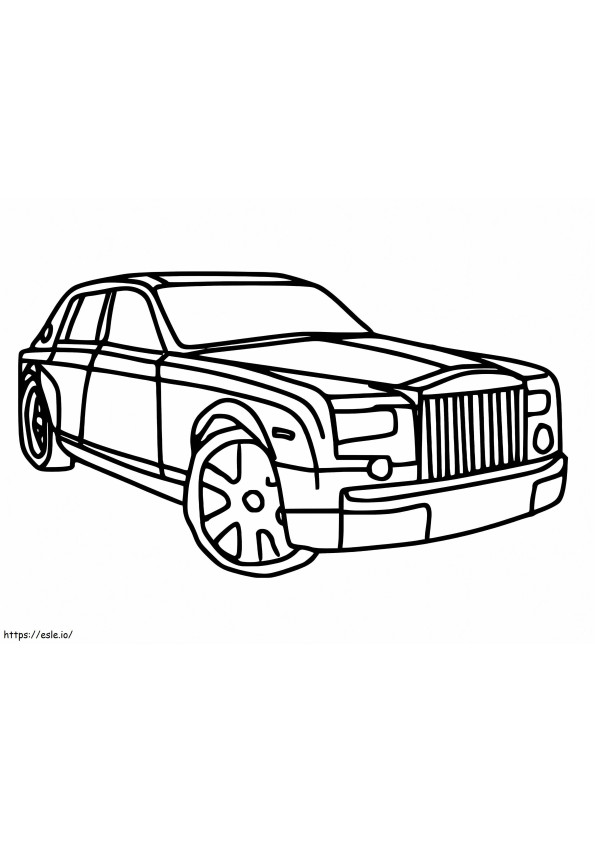 Gratis Rolls-Royce kleurplaat