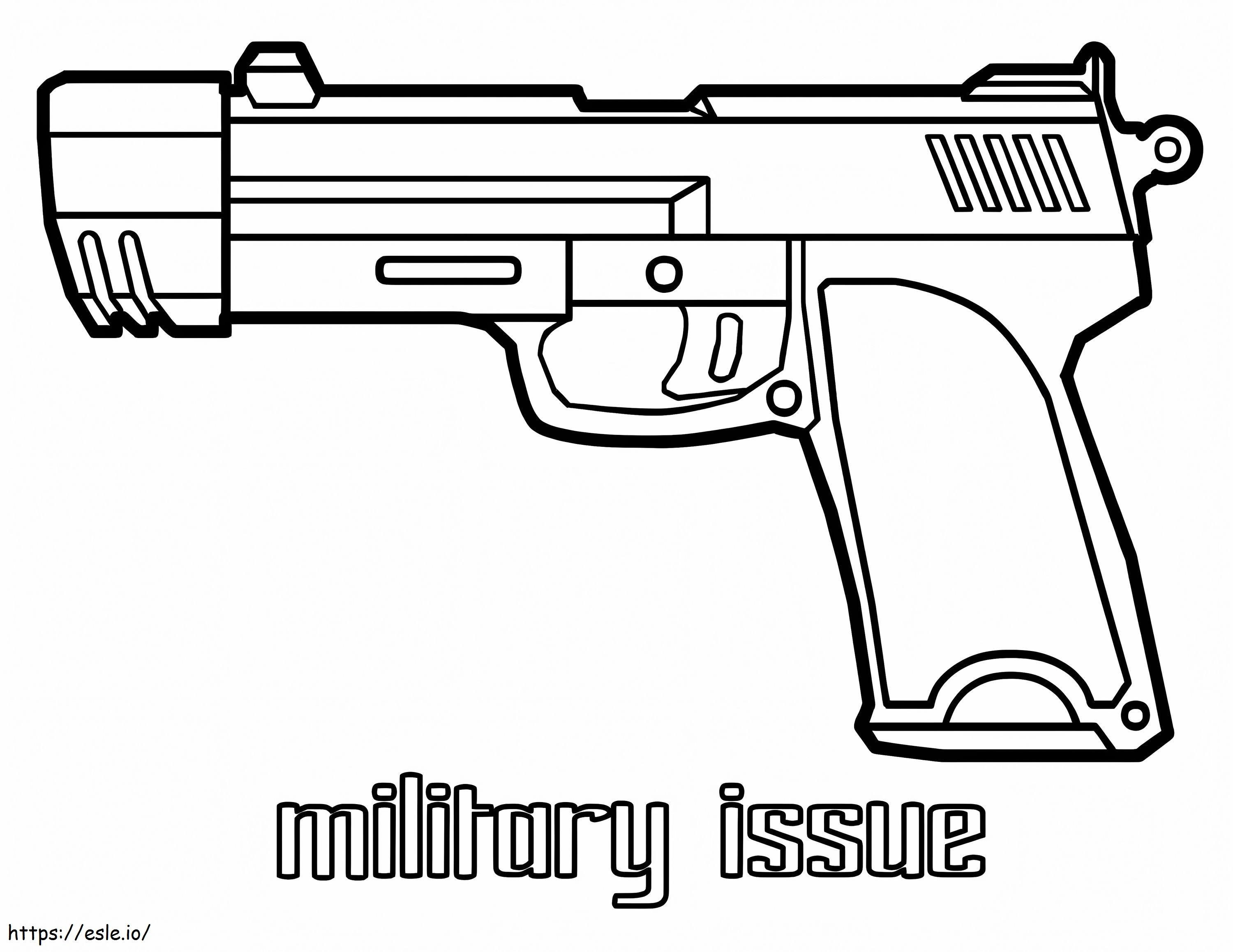 Military Issue coloring page
