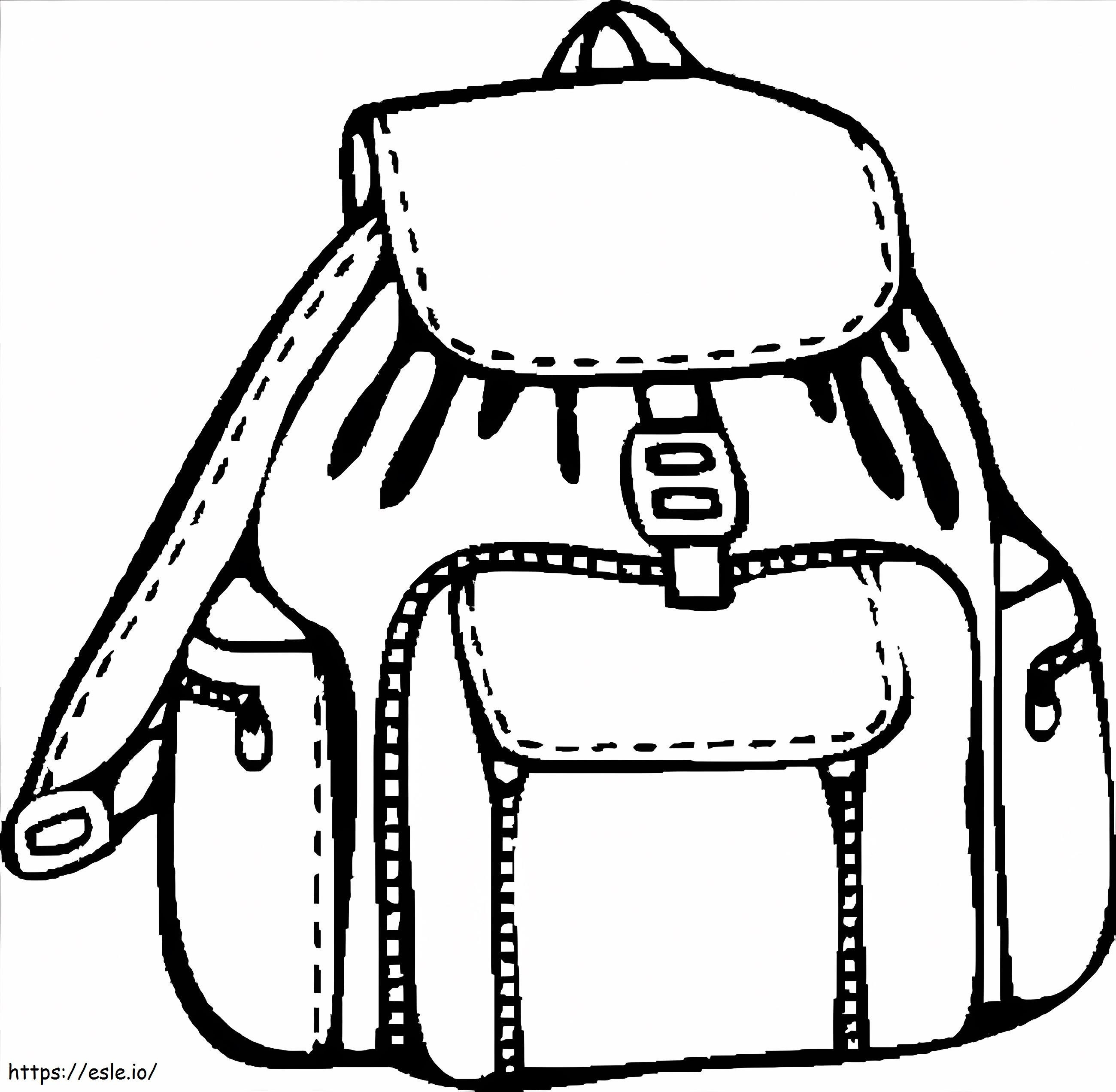 Backpack 5 coloring page