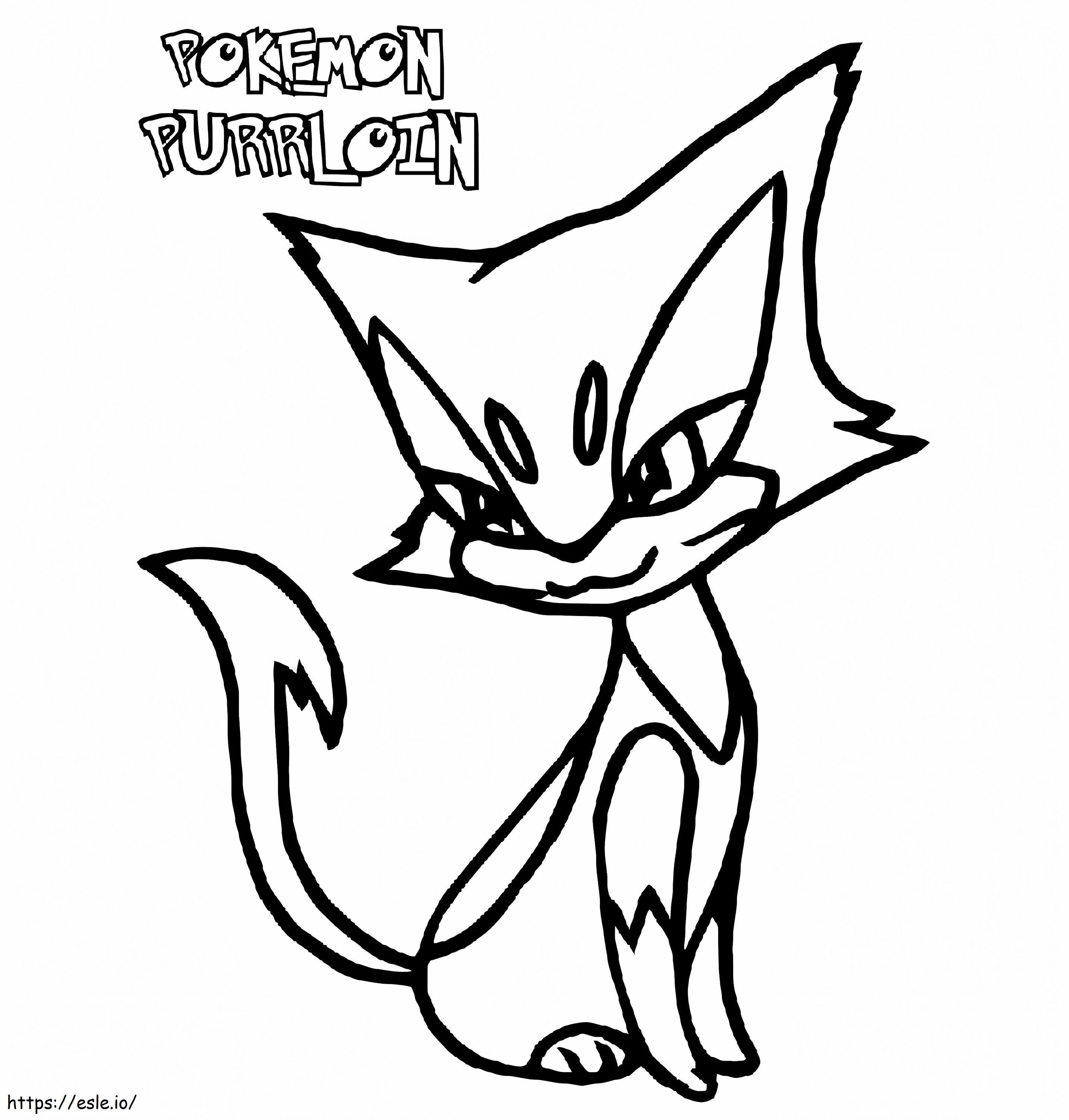 I Purred Pokemon 2 - Free Printable Coloring Page
