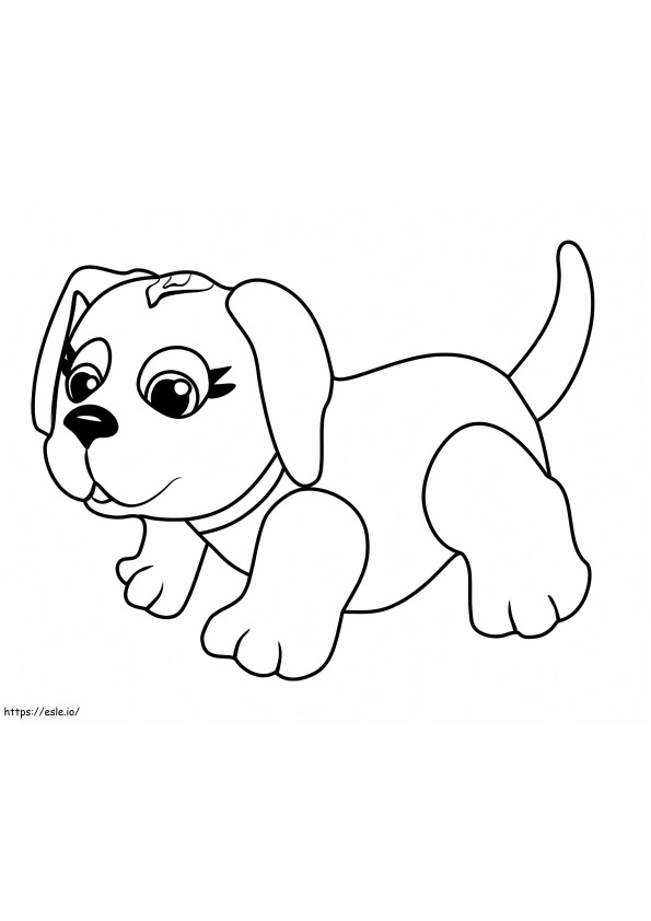 Pet Parade Husky coloring page