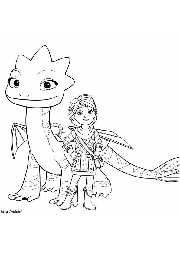 Ilmaiset Dragons Rescue Riders värityskuva