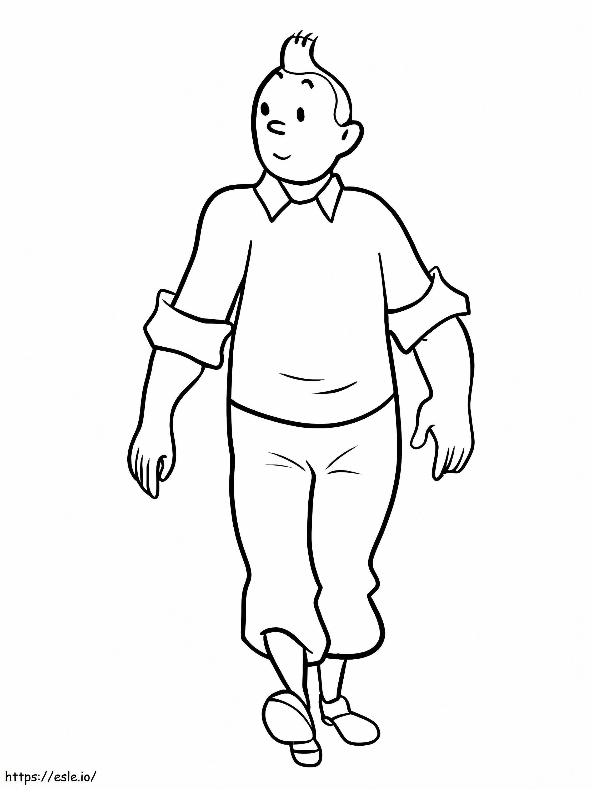 Tintin värityskuva