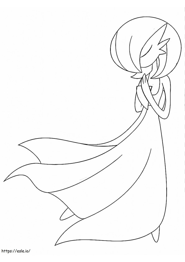 Amazing Gardevoir coloring page
