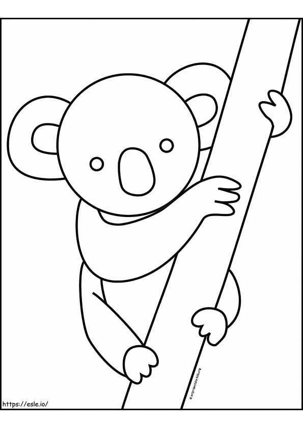 Printable Koala coloring page