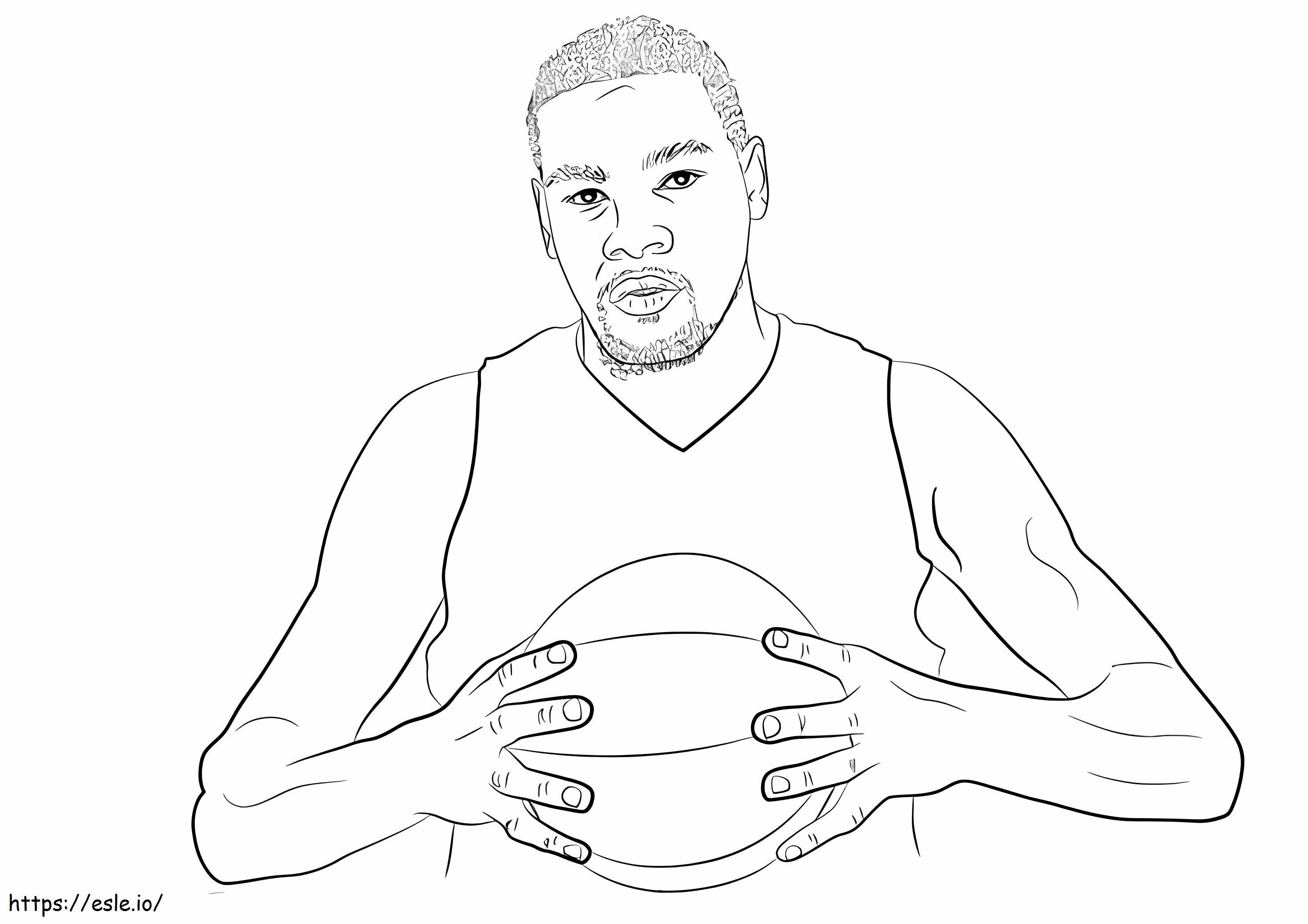 Kevin Durant Printable coloring page