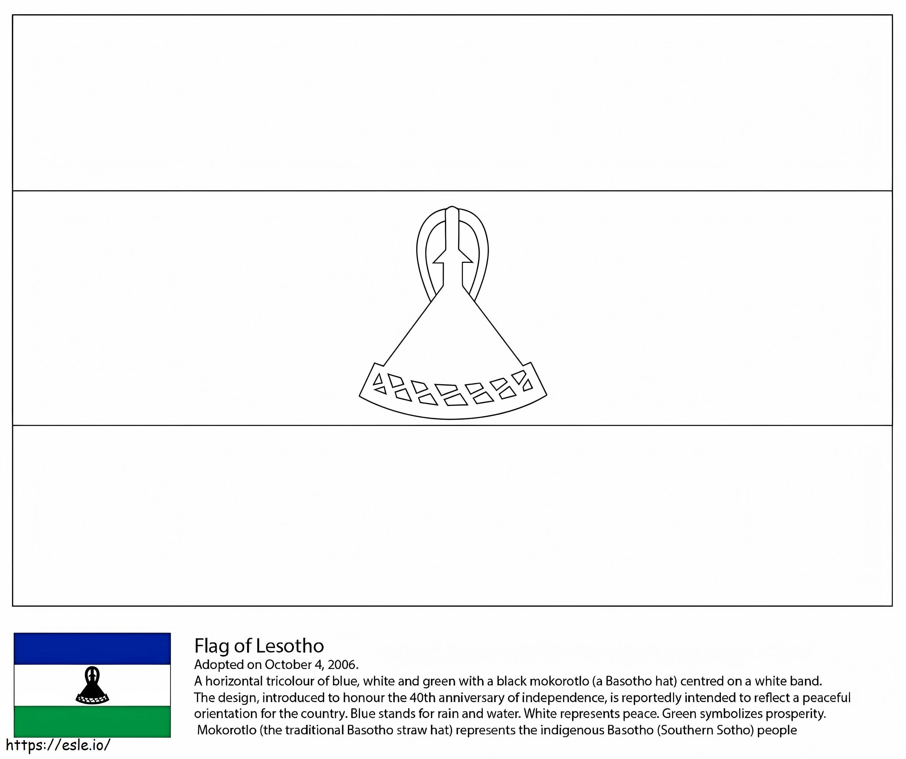 1598833248 Flag Of Lesotho coloring page
