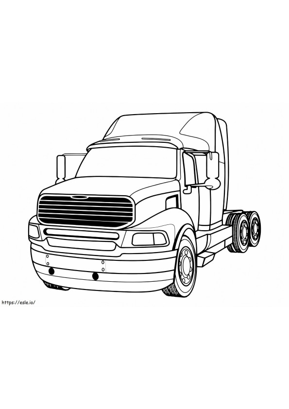 Printable Freightliner coloring page