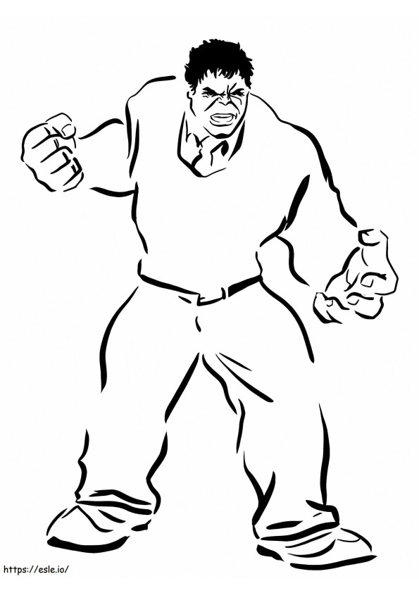 Hulk Drawing coloring page