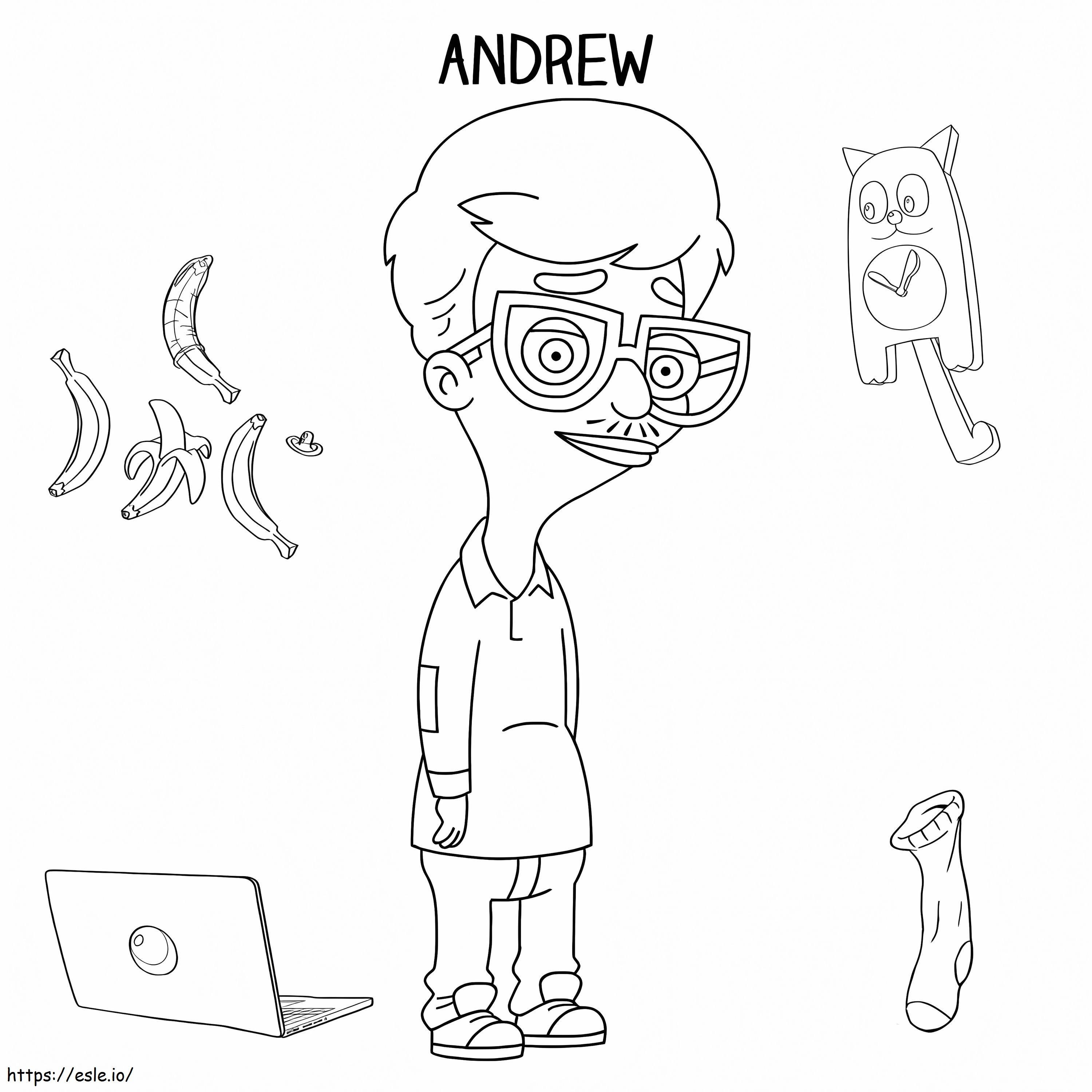 Andrew Glouberman From Big Mouth coloring page