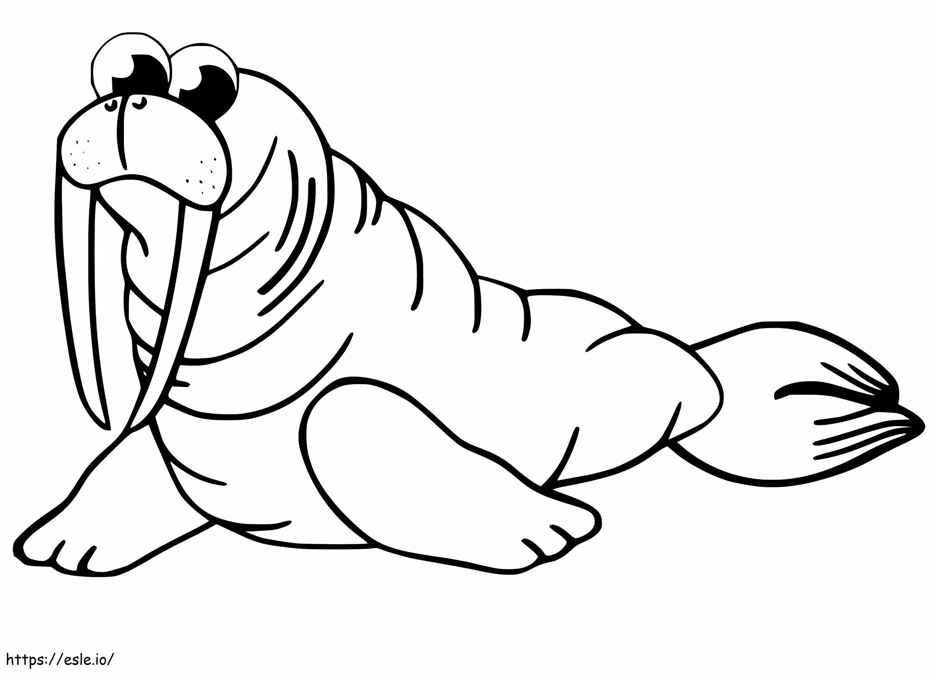 Walrus 16 coloring page