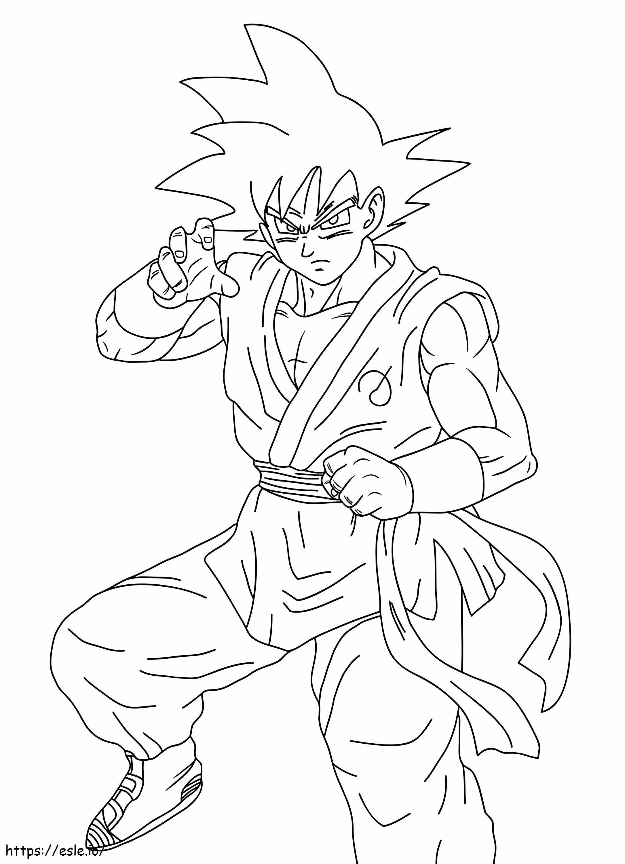 Son Goku To Color coloring page