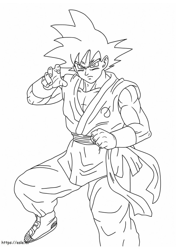 Coloriage Son Goku à colorier à imprimer dessin