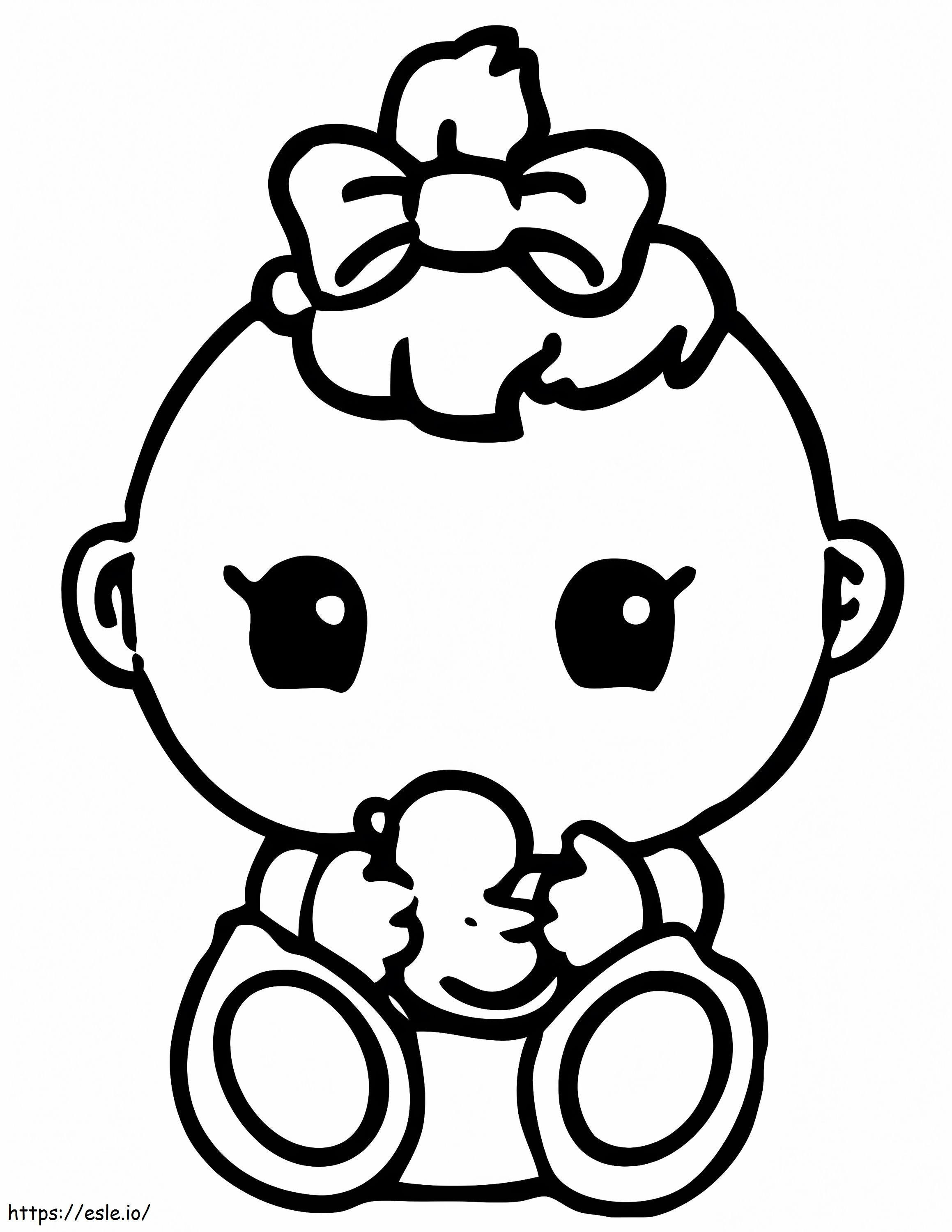 Cute Baby Squinkies coloring page