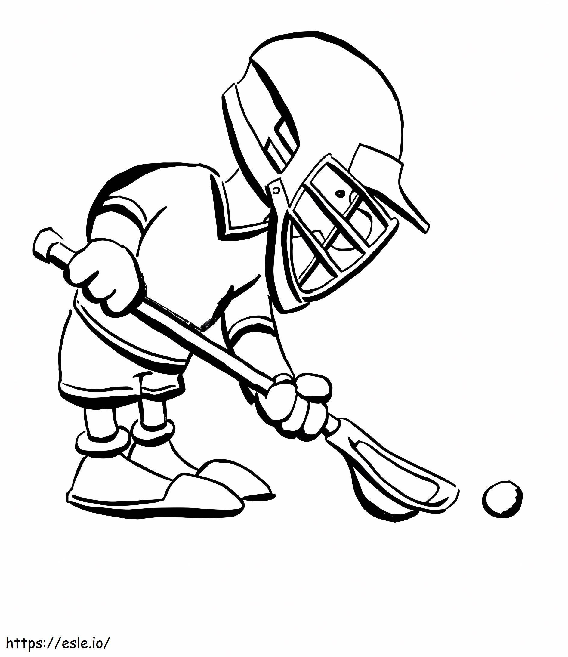 Little Boys Playing Lacrosse coloring page