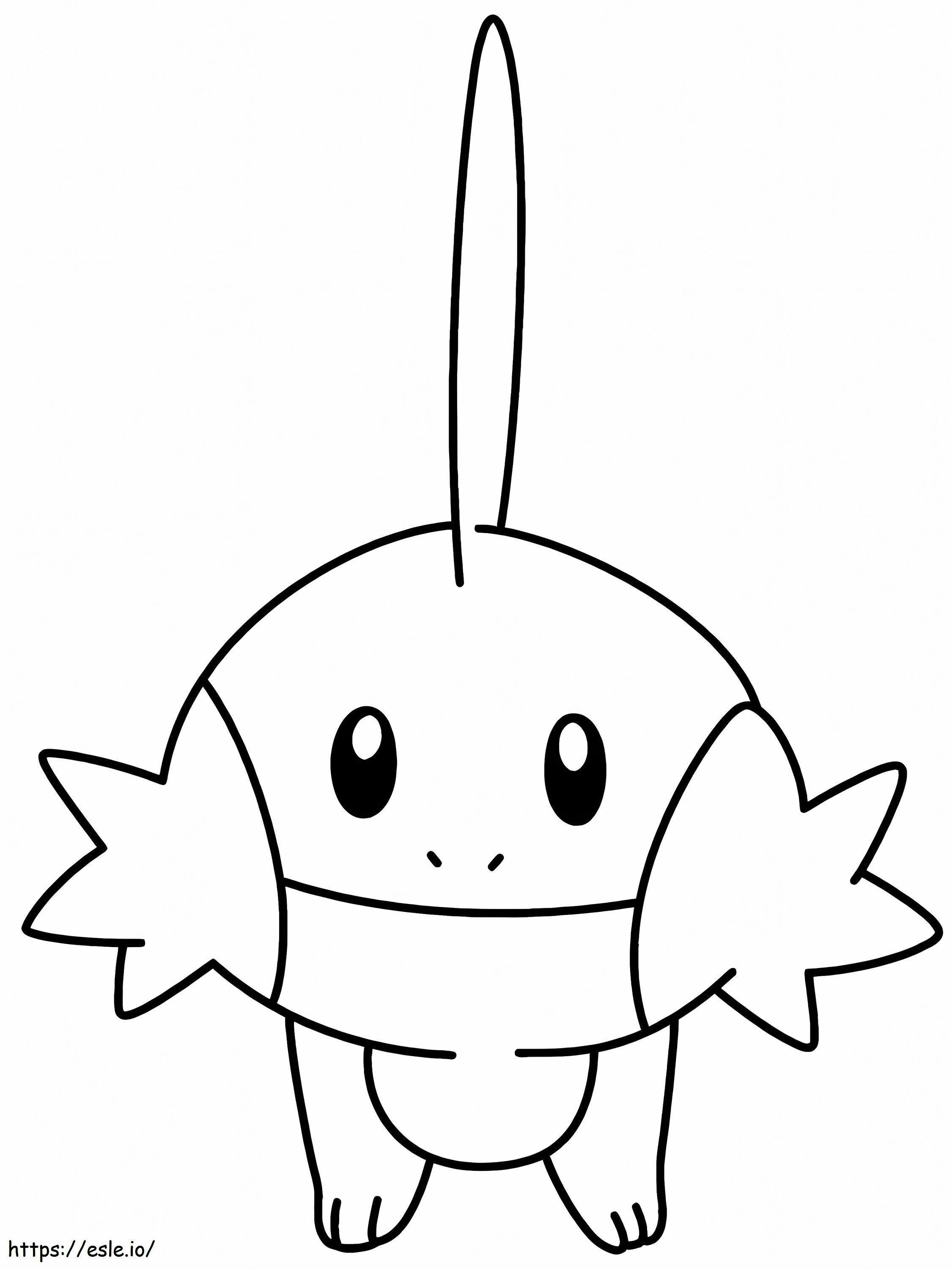 Pokemon Mudkip yang dapat dicetak Gambar Mewarnai