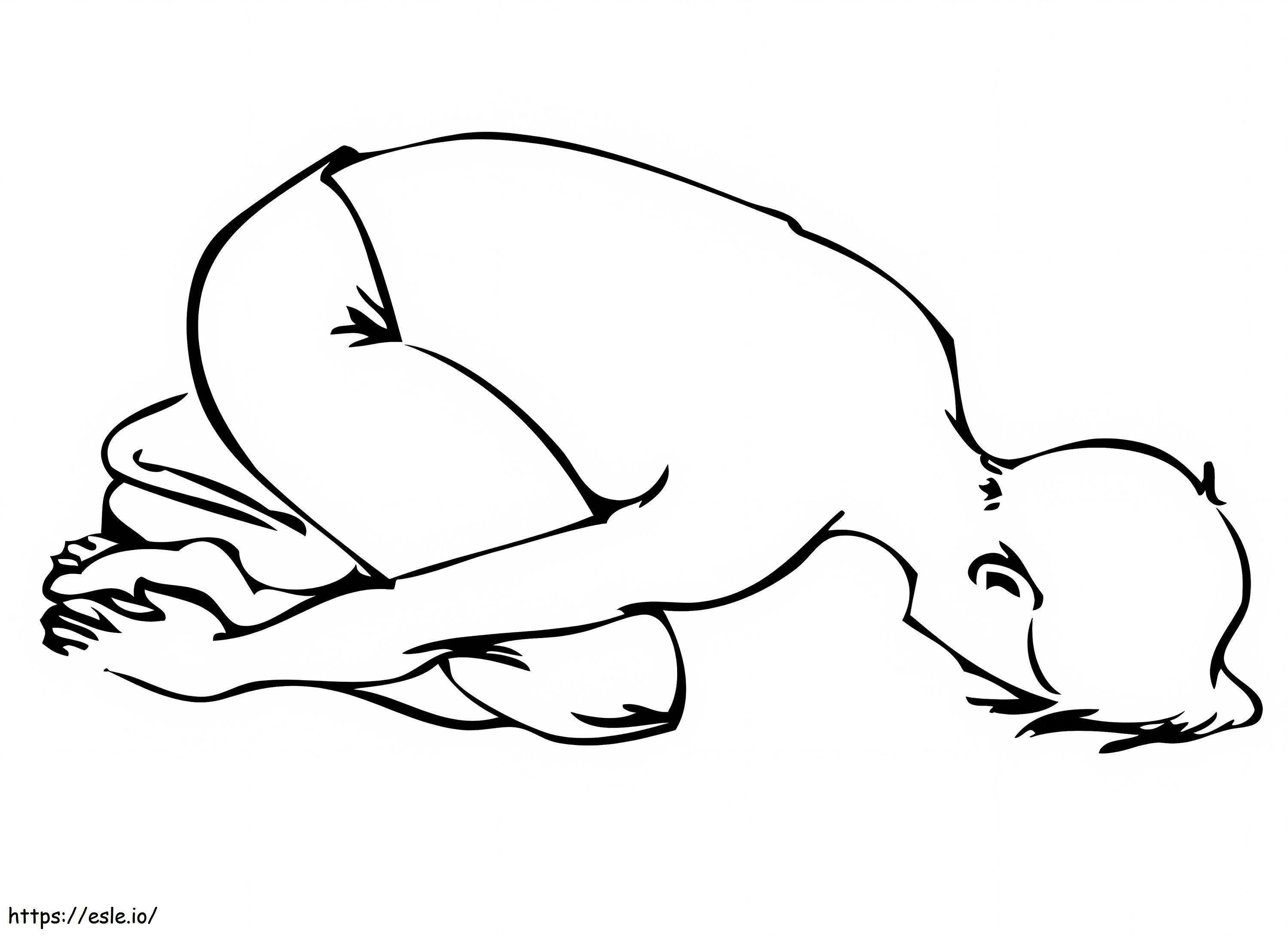 Free Yoga coloring page