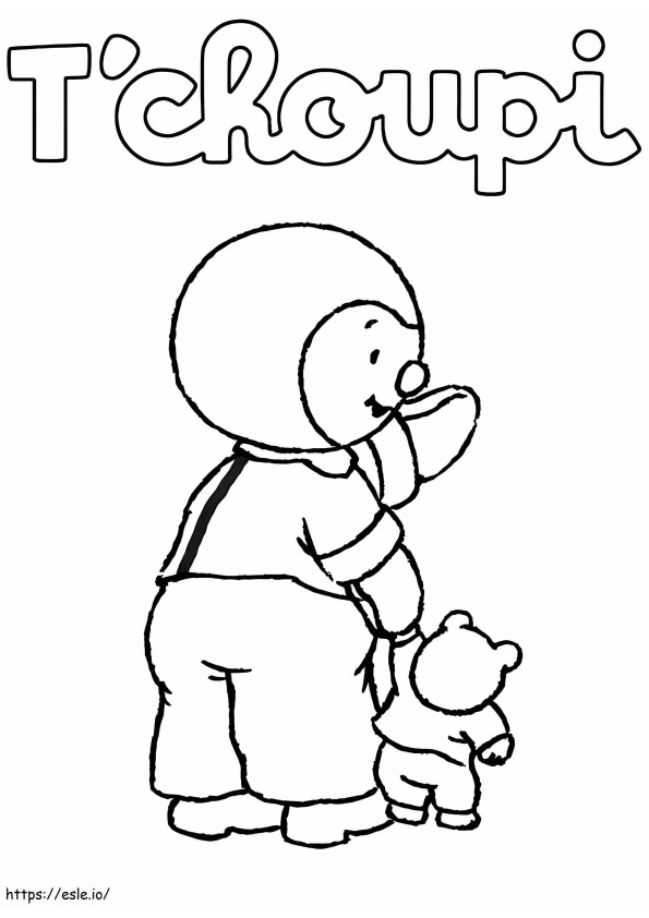 Tchoupi 3 coloring page