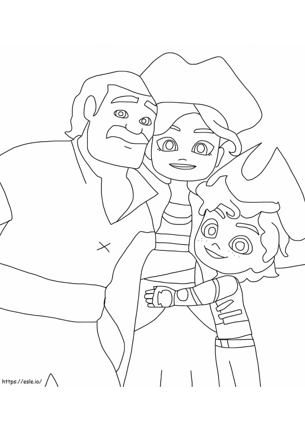 Santiago Family coloring page
