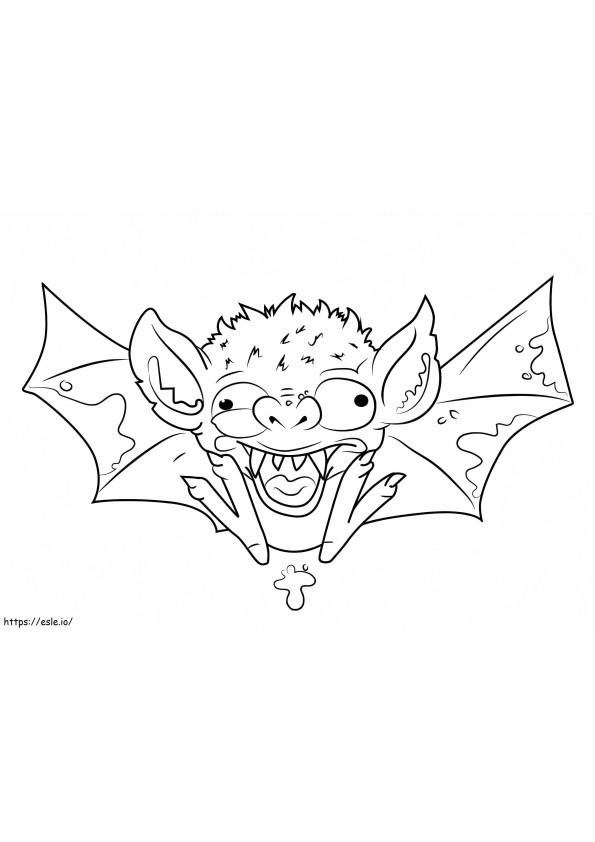 Morcego Falso para colorir