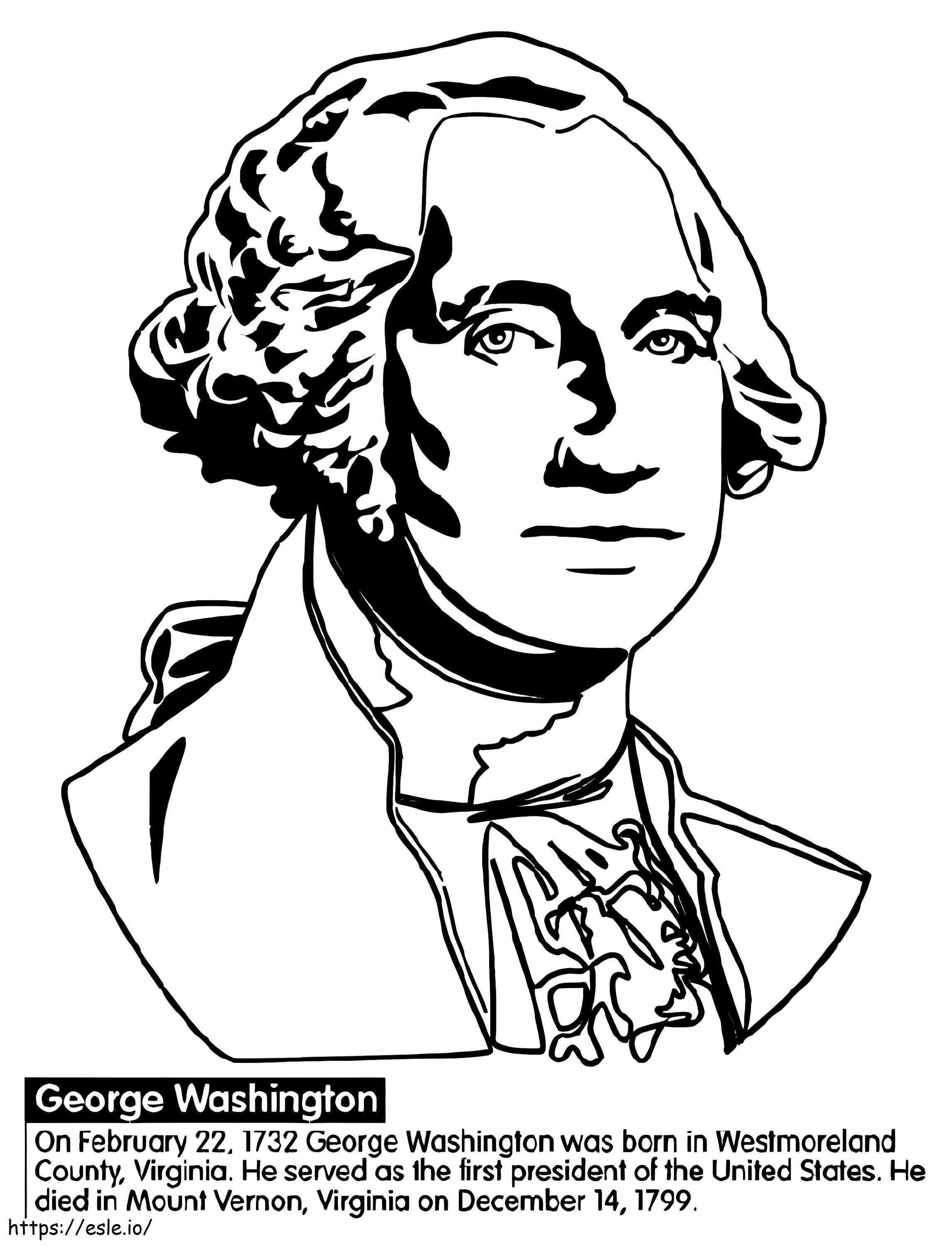 George Washington 1 ausmalbilder