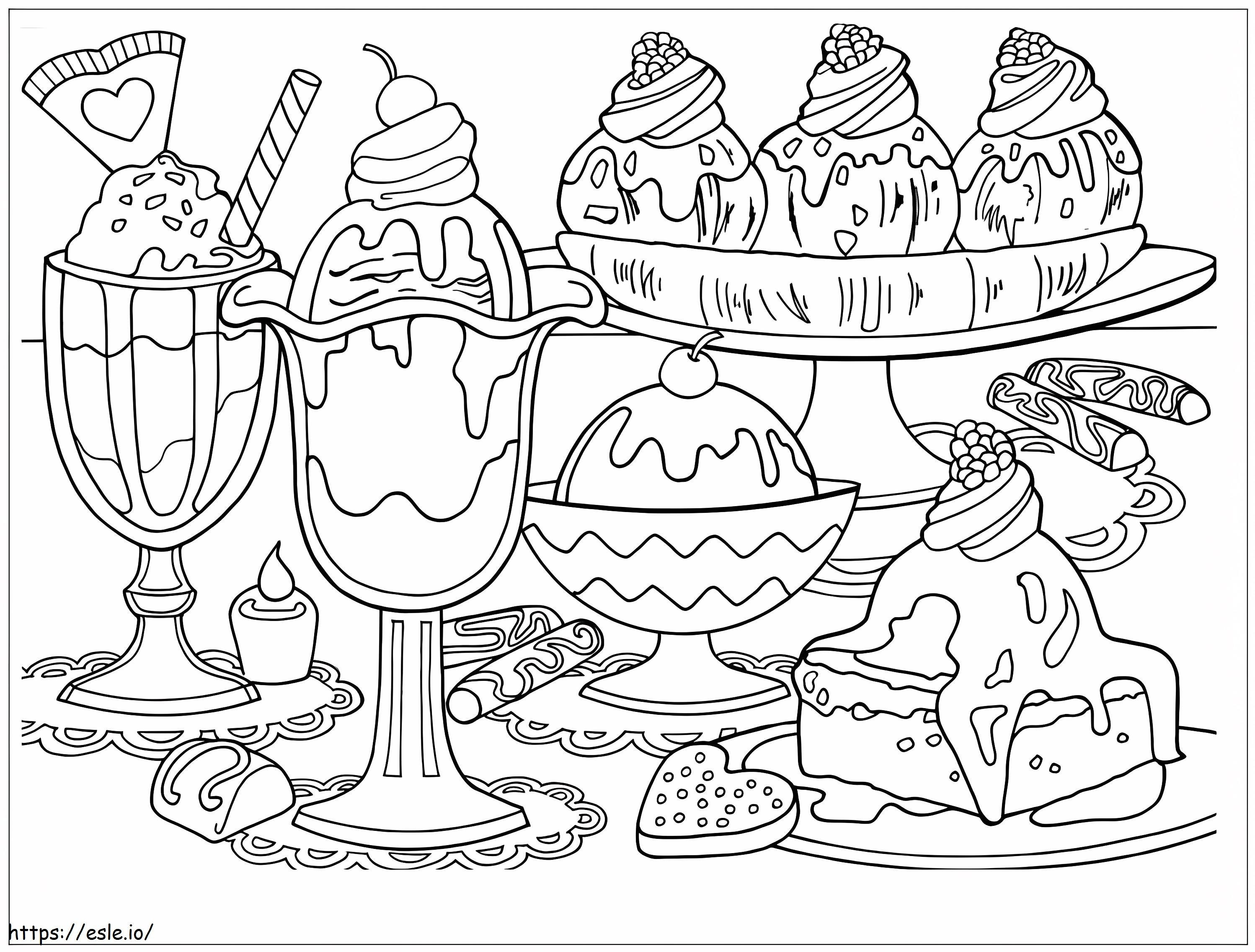 Best Dessert coloring page