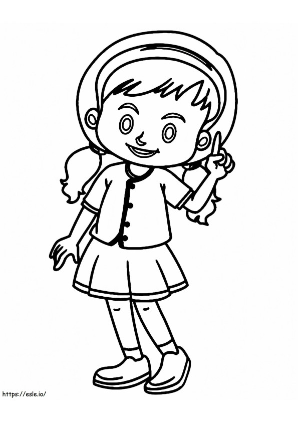 Portuguese Girl coloring page