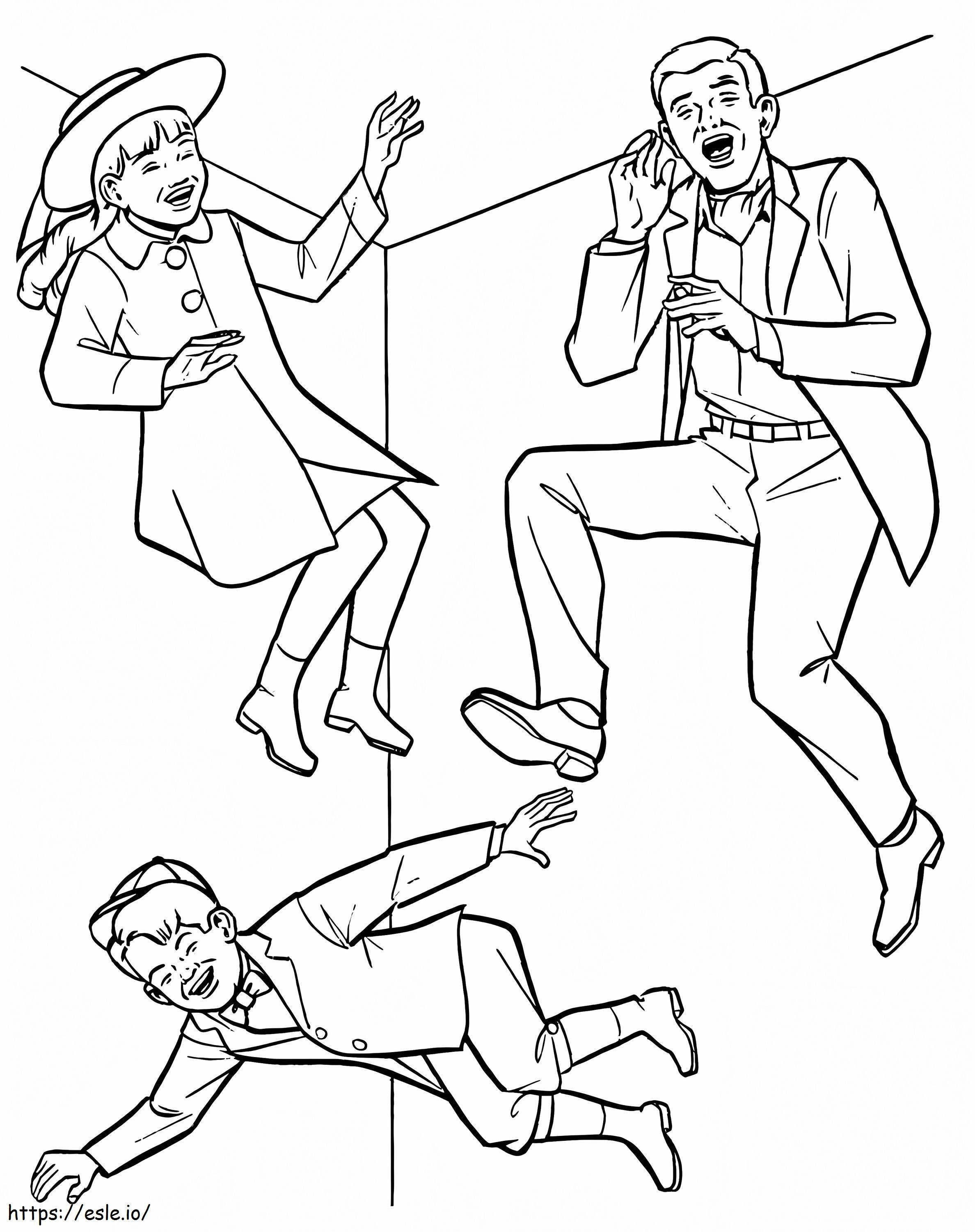 Characters In Mary Poppins coloring page