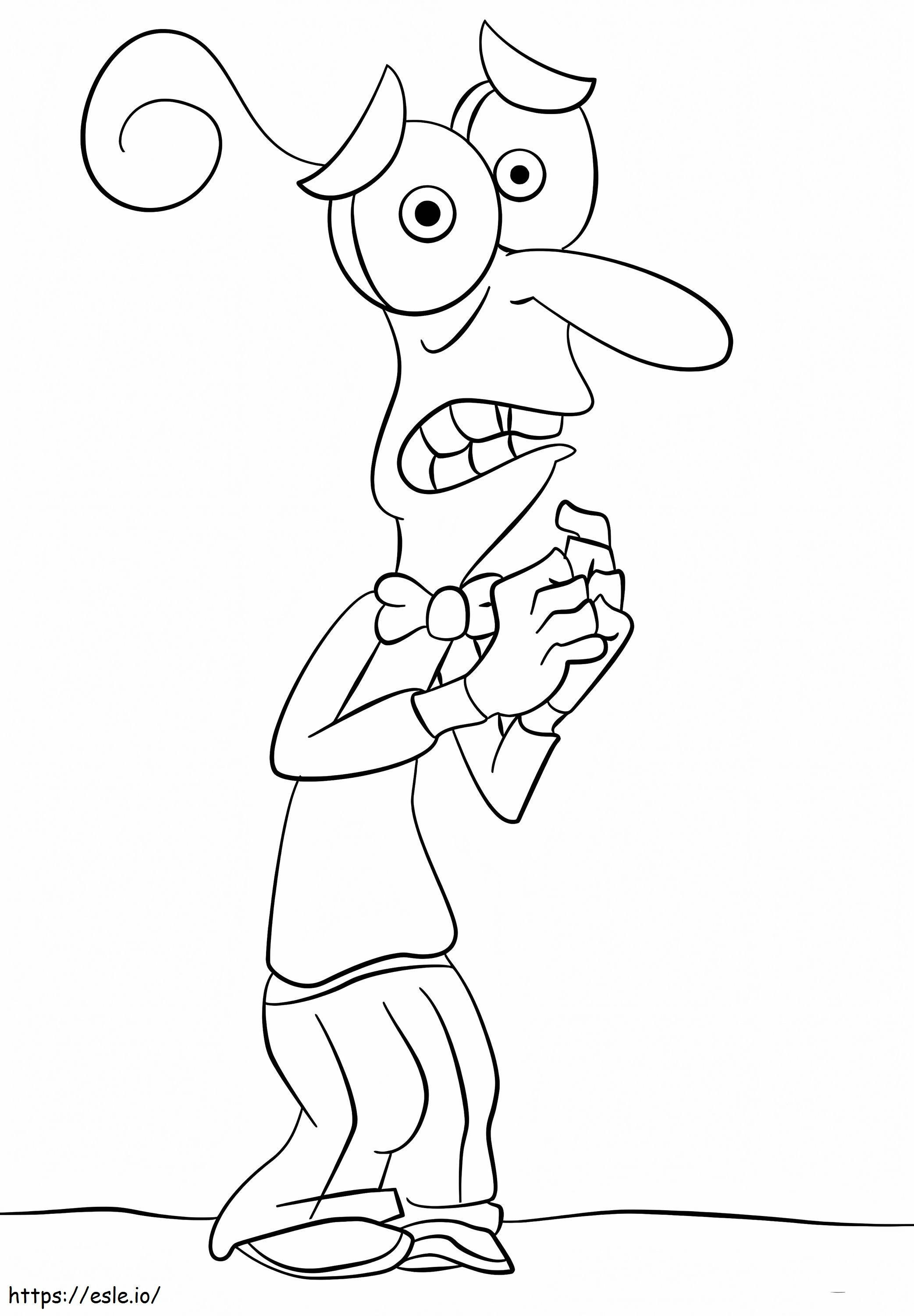 Fear Inside Out coloring page