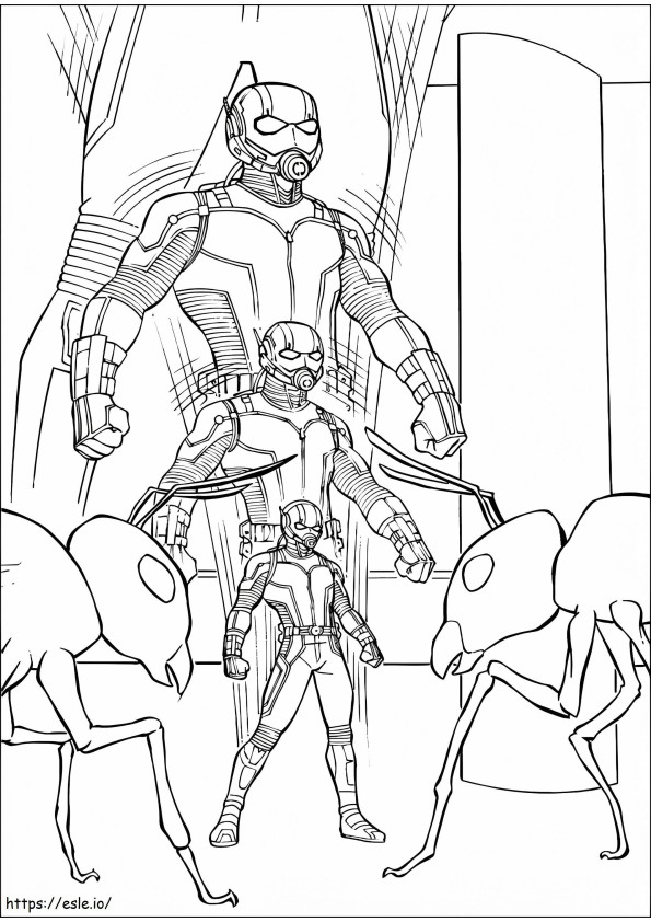 Ant Man 8 coloring page
