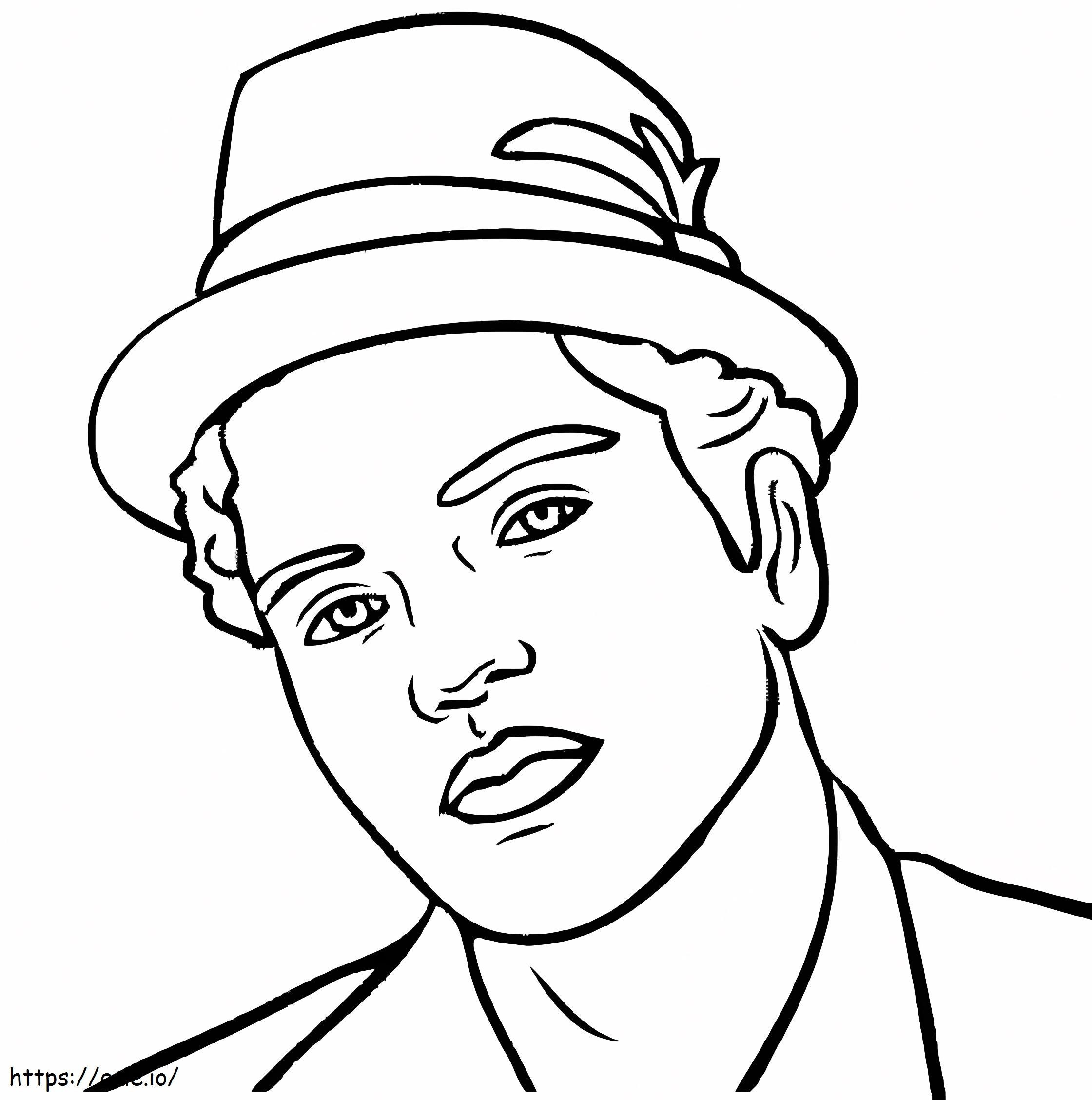 Tulostettava Bruno Mars värityskuva