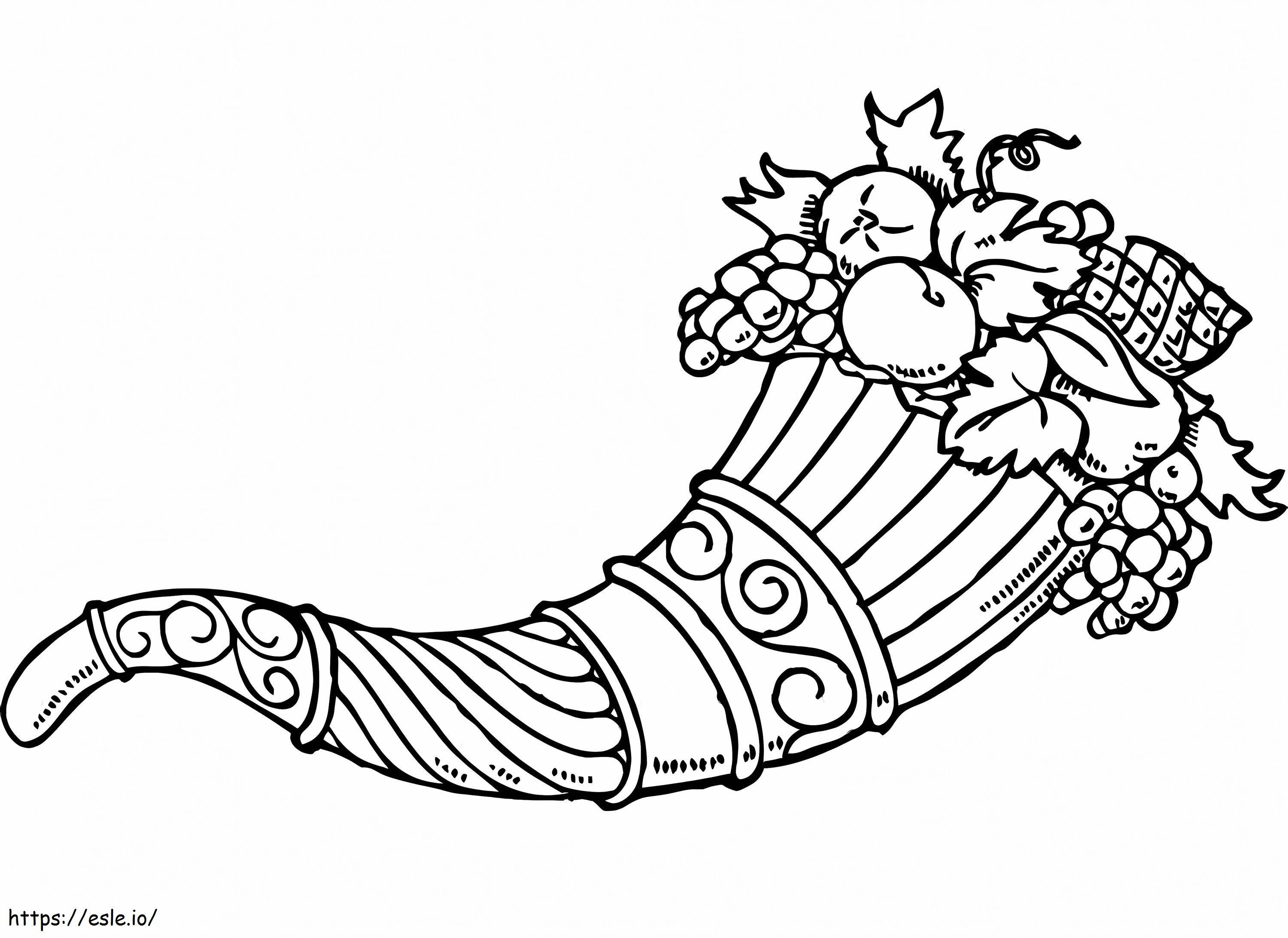 Horn Of Plenty 3 coloring page