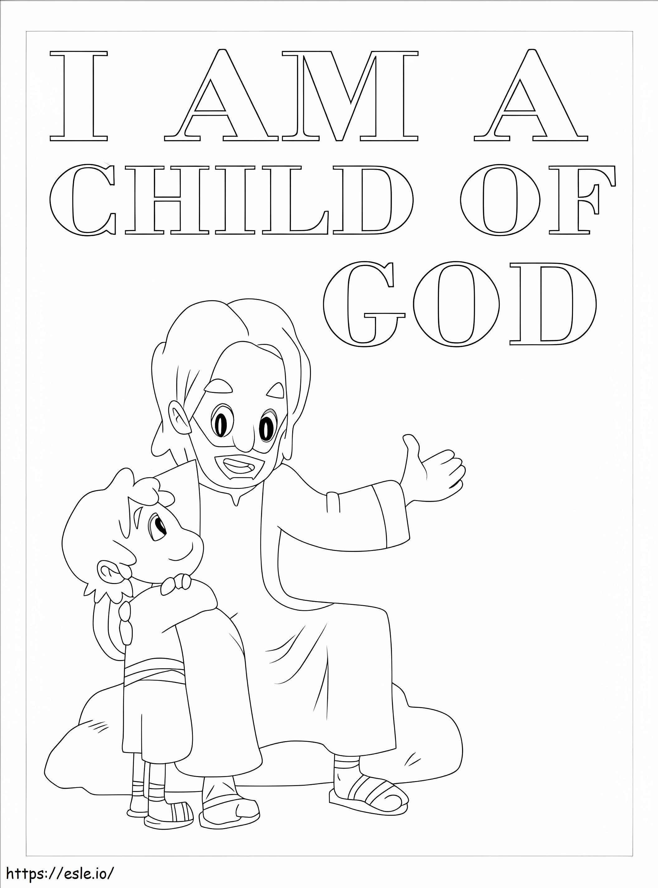 I Am A Child Of God coloring page