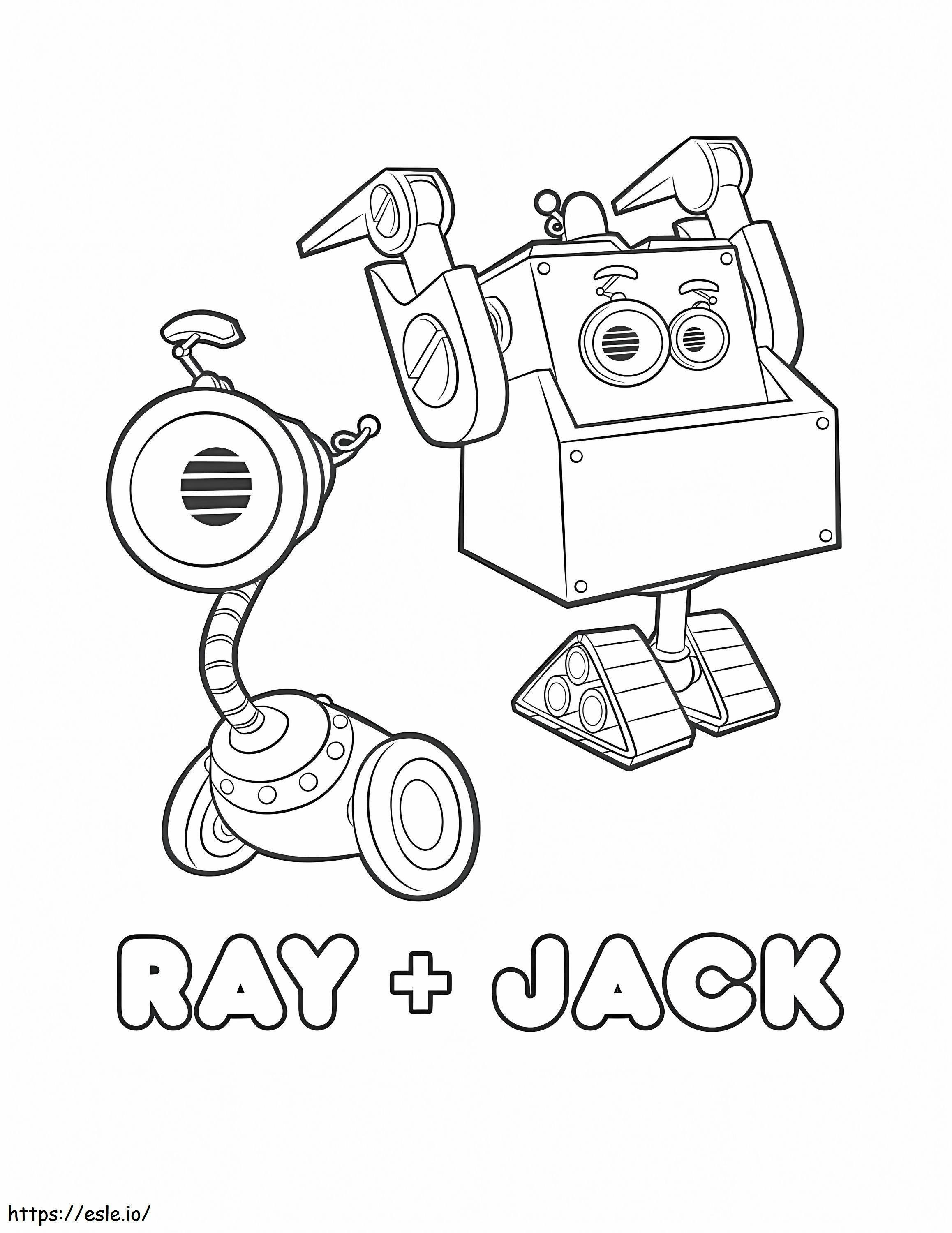 Ray e Jack para colorir