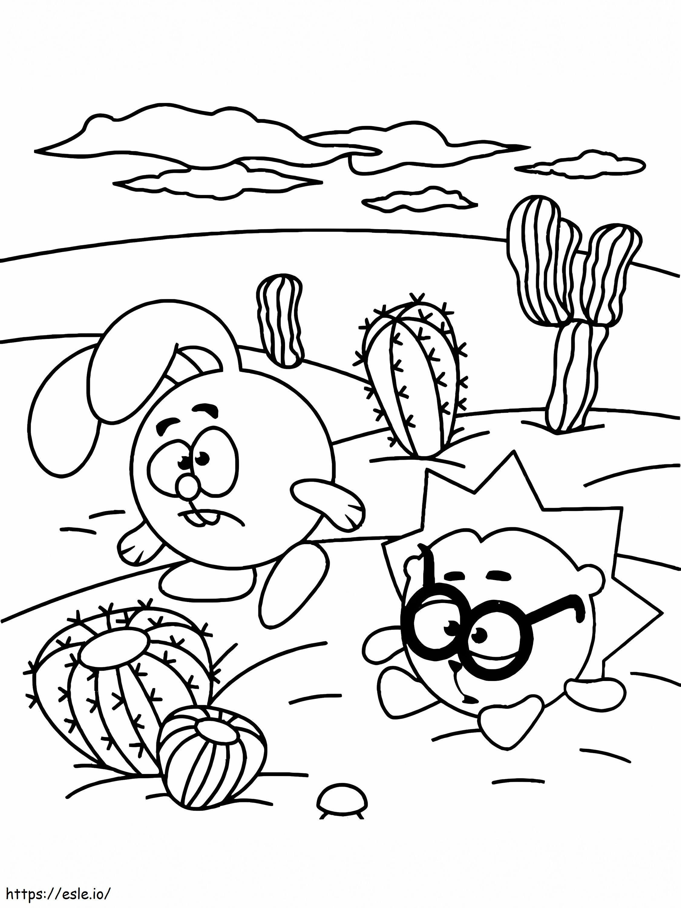 Chikoriki And PogoRiki coloring page