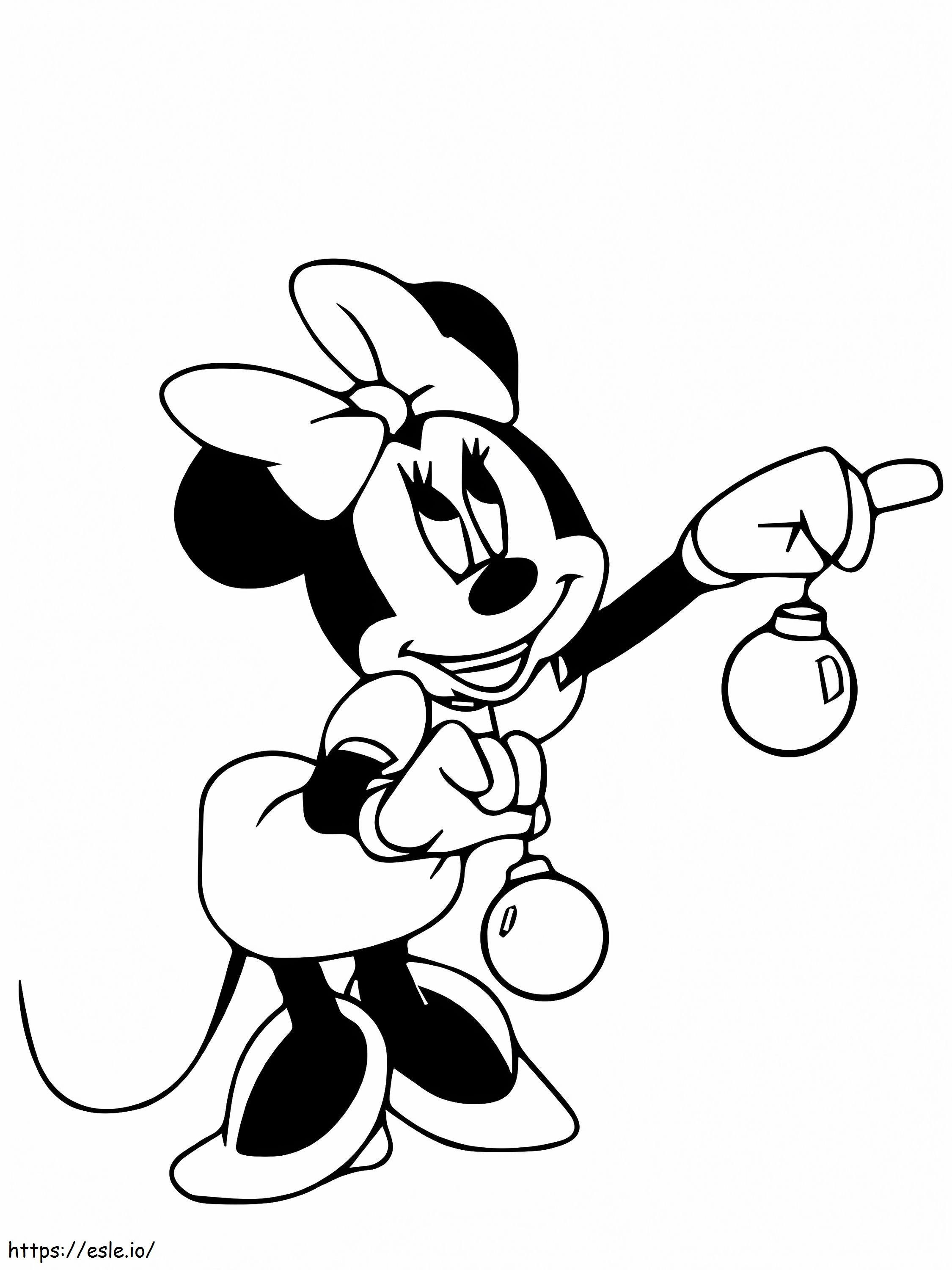 Pagina de colorat de Craciun Mickey Mouse de colorat