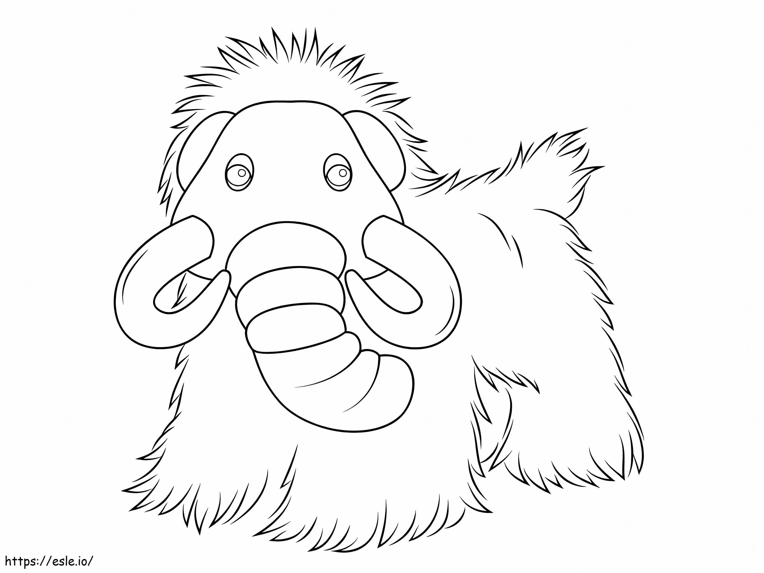 Webkinz Mammoth värityskuva