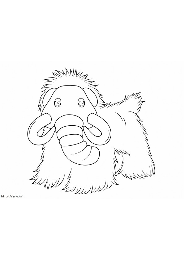 Webkinz-Mammut ausmalbilder
