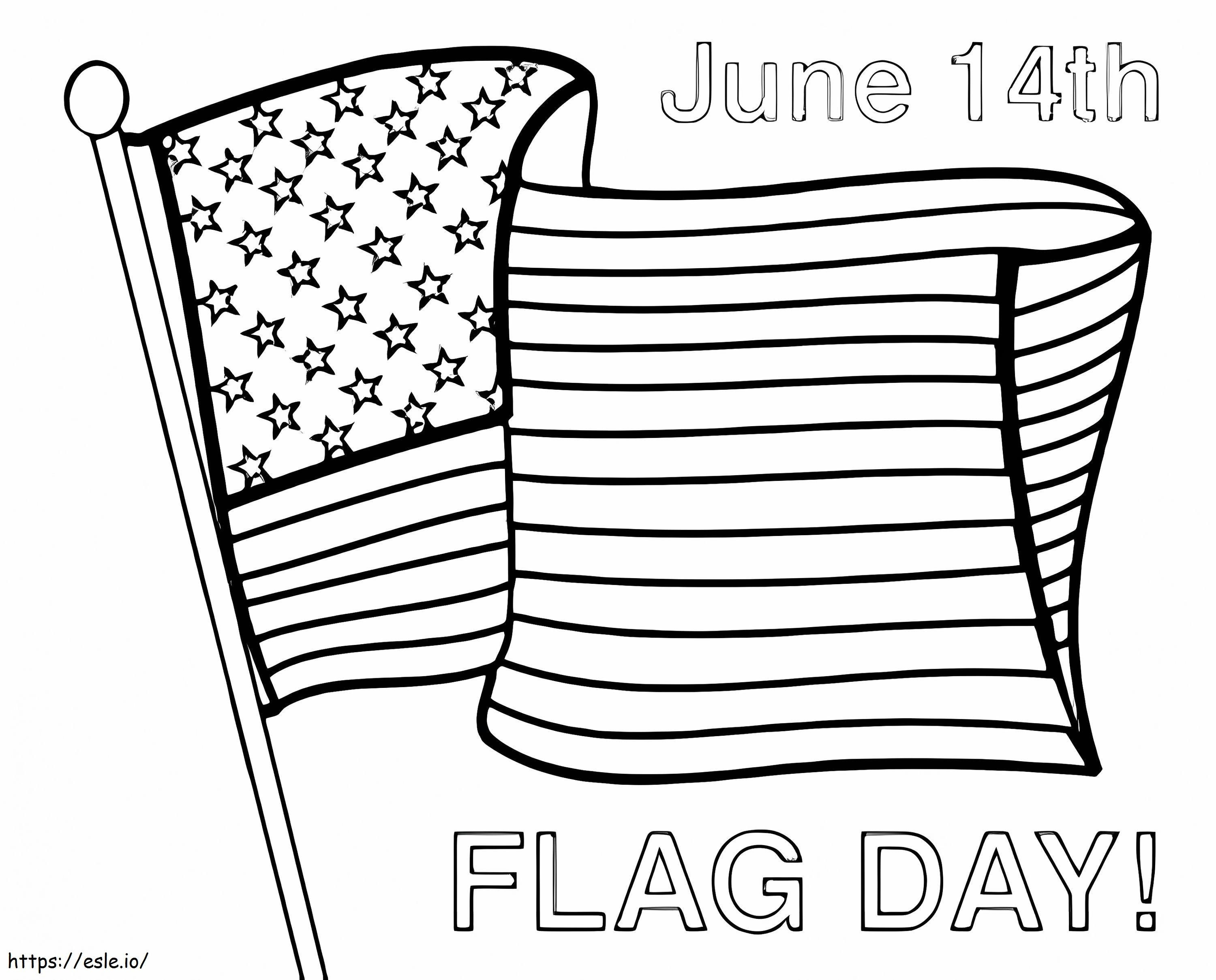 Día de la bandera 3 para colorear