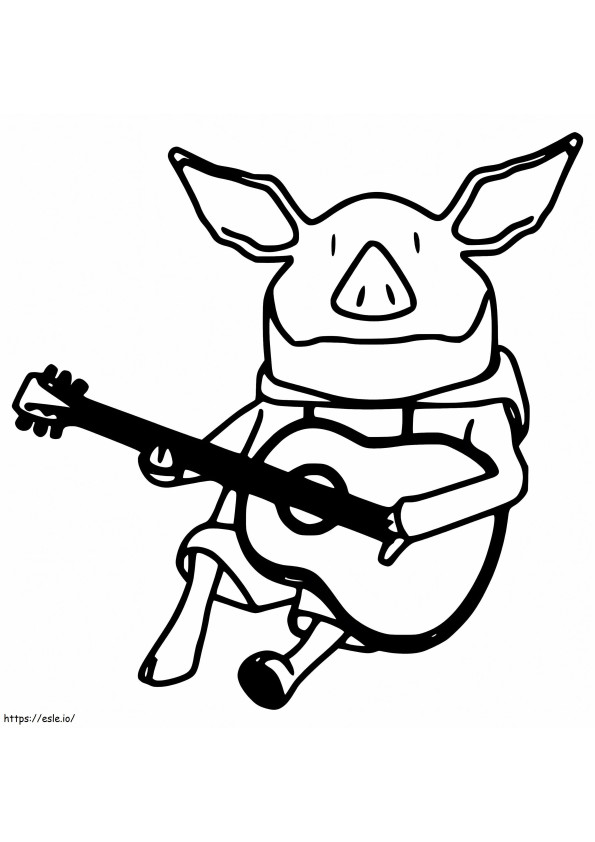 Olivia The Pig 10 coloring page
